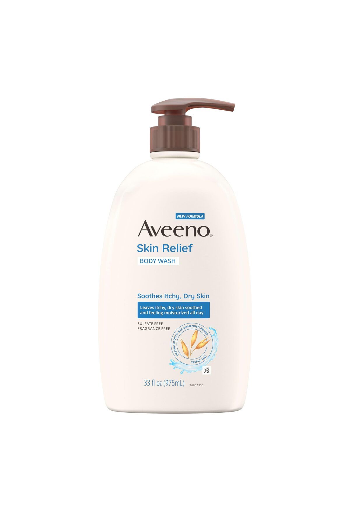 AVEENO-Skin Relief Fragrance-Free Body Wash, Triple Oat Formula, Sensitive Skin, 33 fl. oz 1