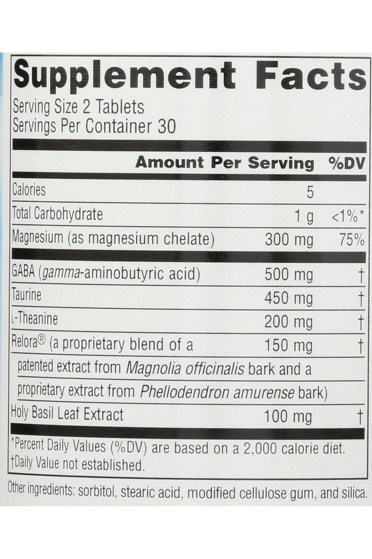 source naturals-Serene Science Theanine Serene with Relora - Calm Mind & Body - 60 Tablets 4