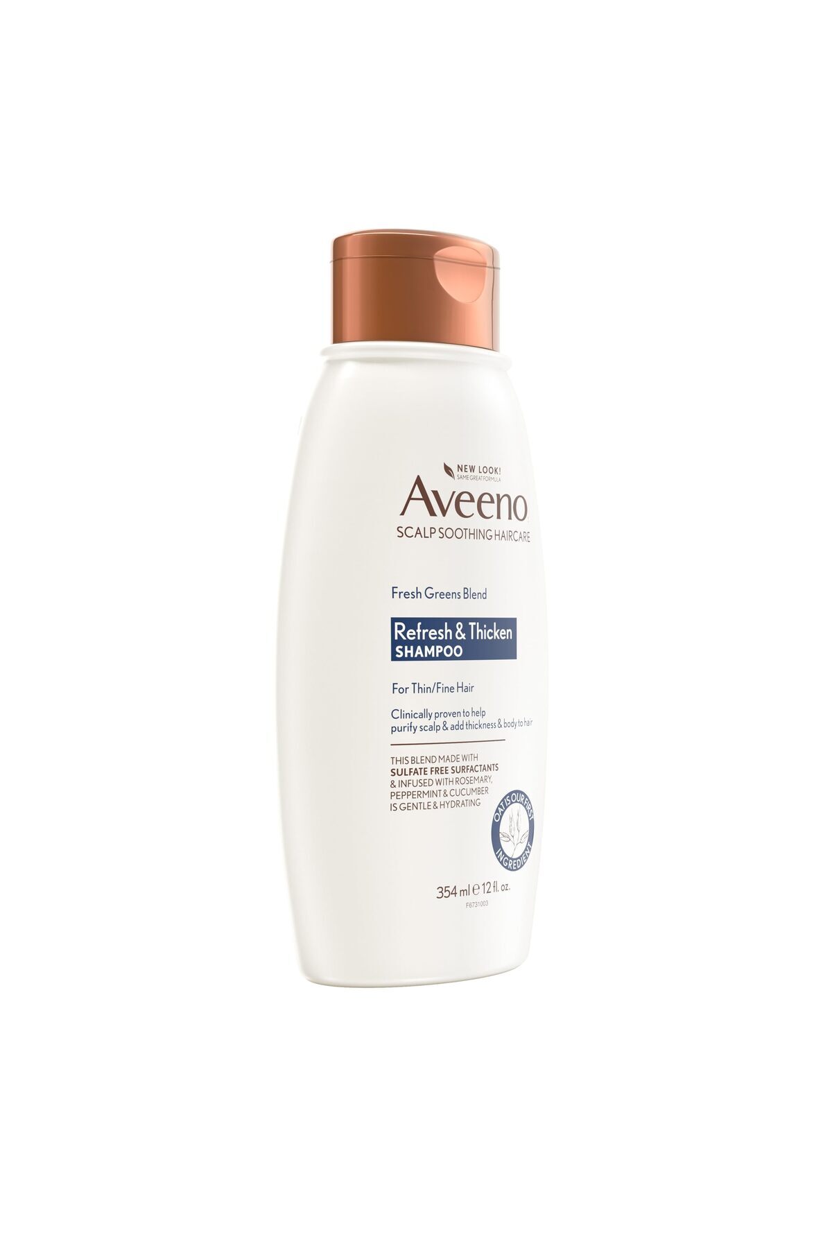 AVEENO-Fresh Greens Blend Natural Volumizing Shampoo, Cucumber, Rosemary, for Fine Hair, 12 fl oz 6