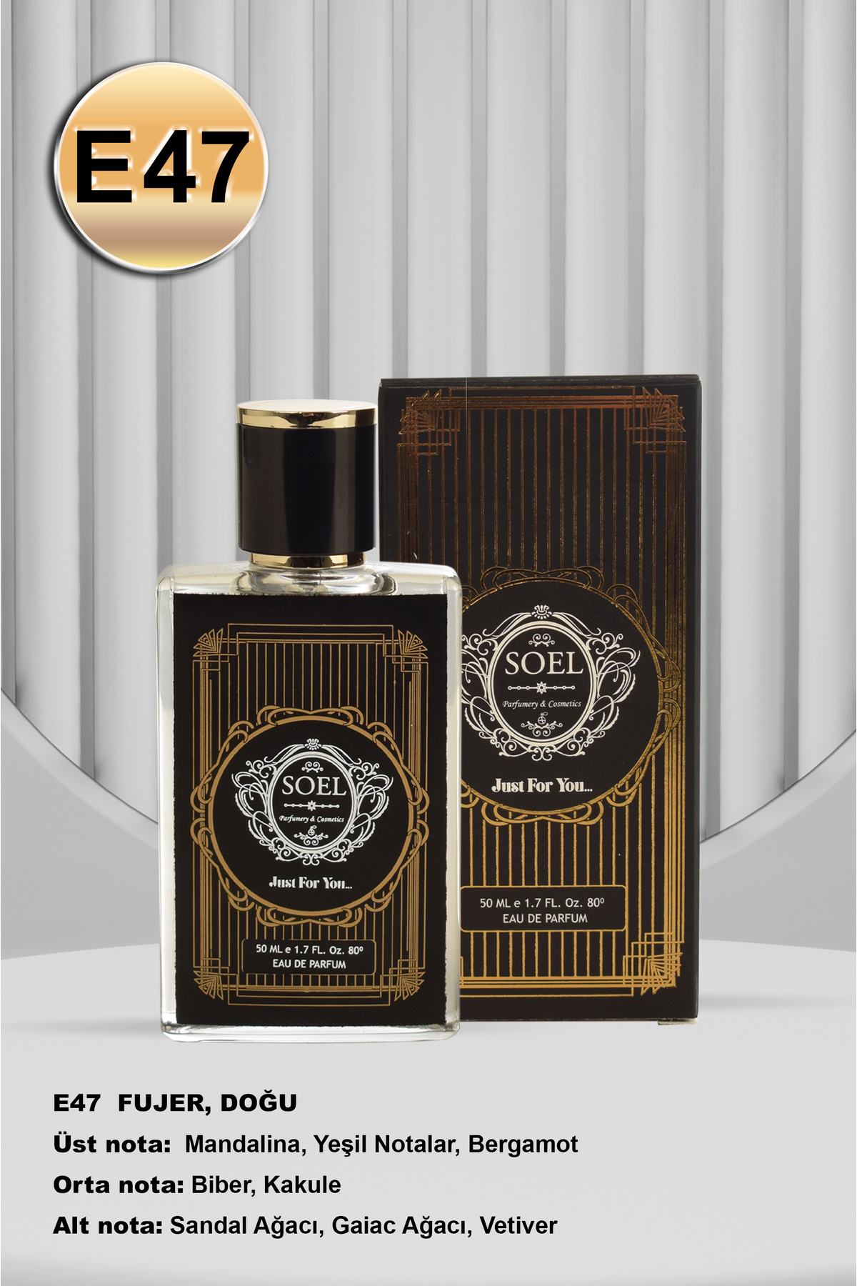 سول پارفوم عطر مردانه Soel E47 50 ml Edp