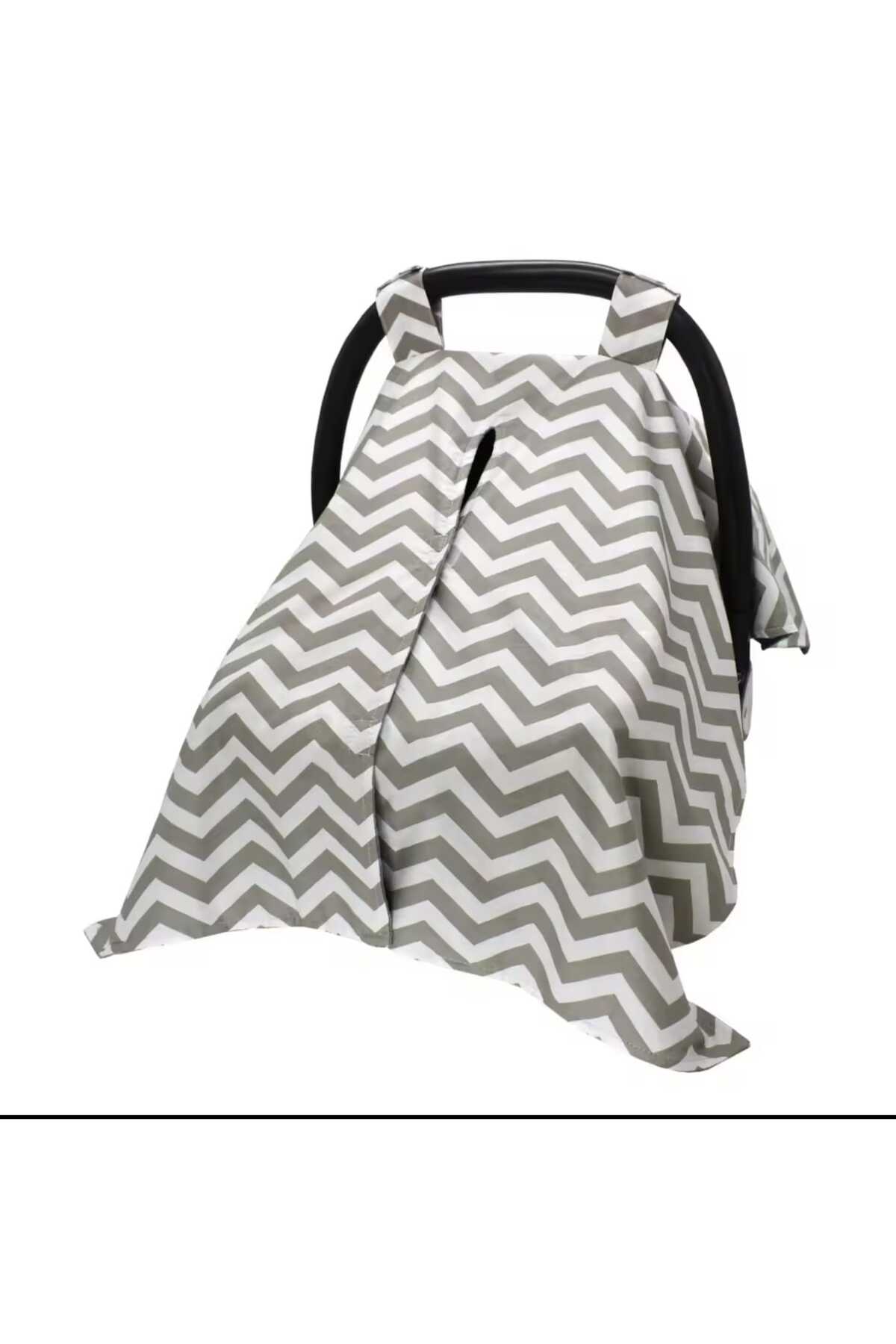 i lin baby Bebek Puset Örtüsü Ve Emzirme Örtüsü – Çok Fonksiyonlu ve Konforlu Kullanım, Pamuk kumaş fotoğrafı 3 (önizleme)