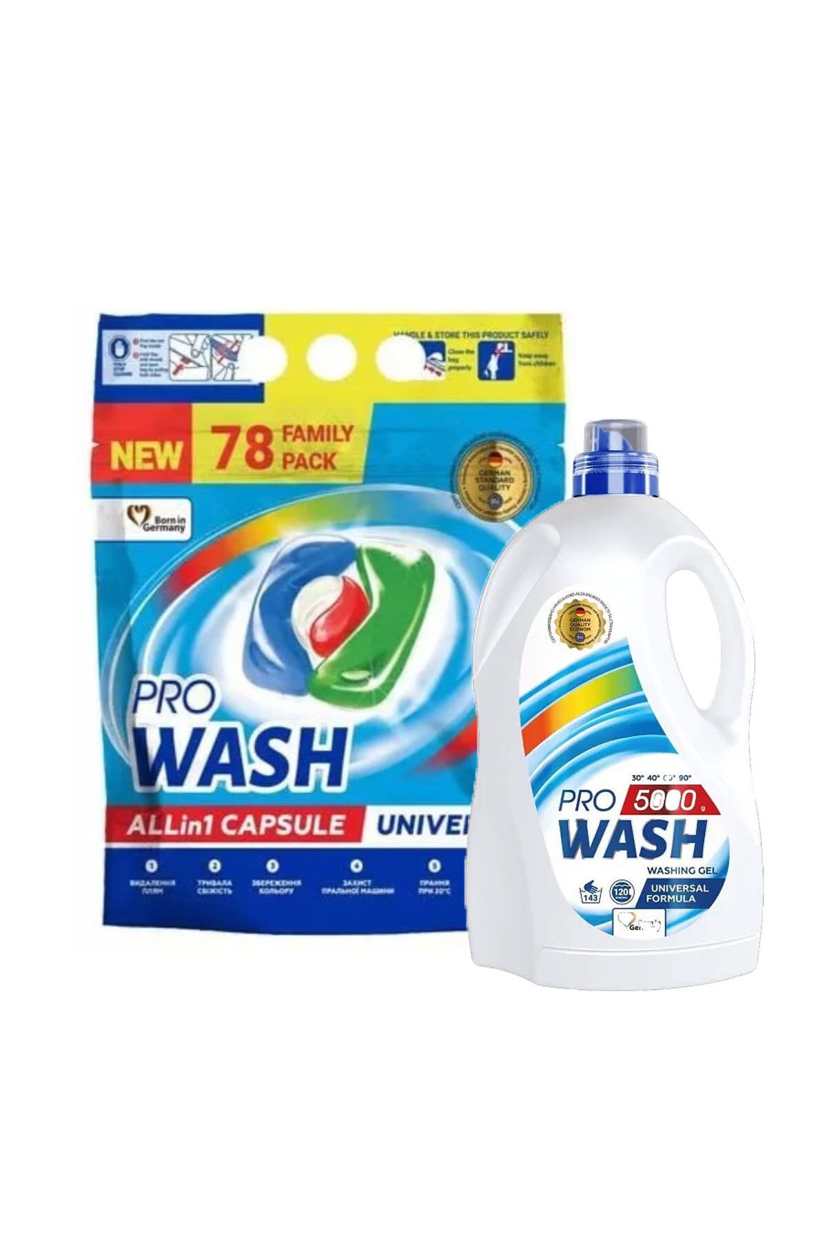 PROWASH Set De Îngrijire A Rufelor Ultimate - Detergent Și Capsule 4 În 1 - One Size