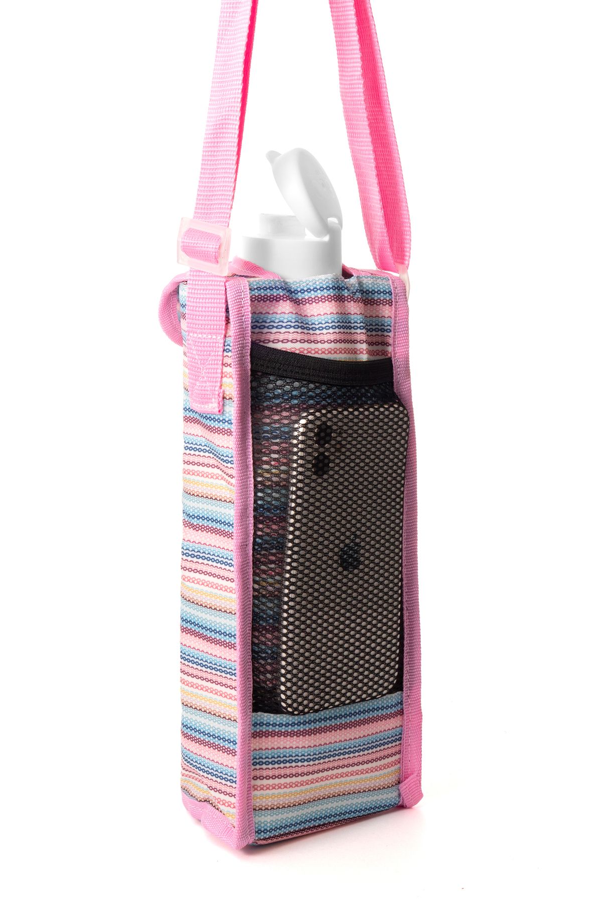 NS reliable-Ns 1.50 Liter Water Resistant Thermal Water Bottle and Flask Carrying Bag-Striped 2