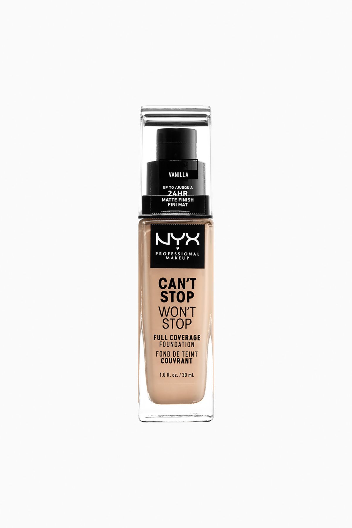 NYX Professional Makeup-| Can't Stop Won't Stop Full Coverage Foundation - Vanilla 06 1