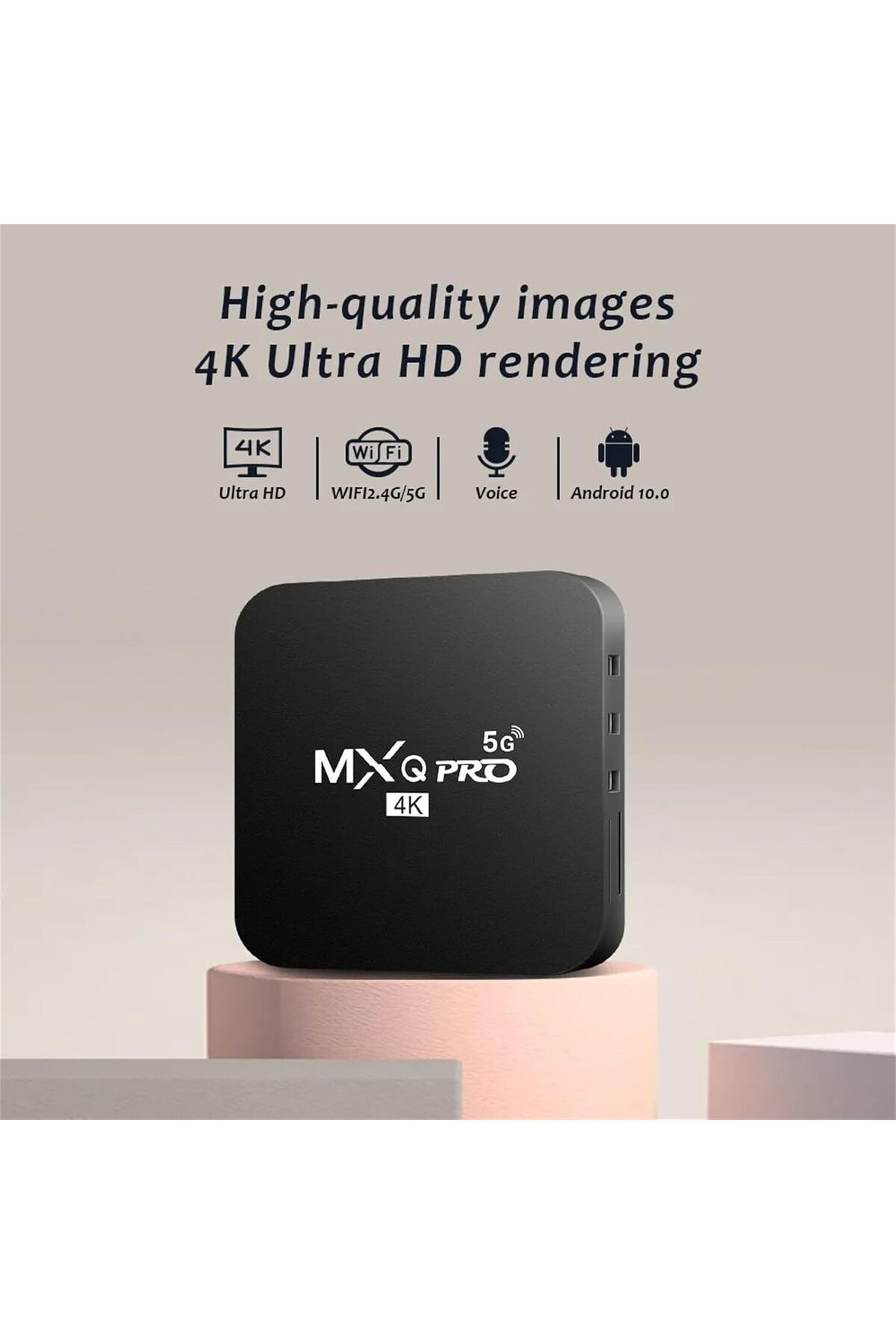 COOYA-MXQ Pro  TV Box,5G Android 12.1,HD 3D 2.4G/5G WiFi Quad Core,Smart Home Media Player,4K 2