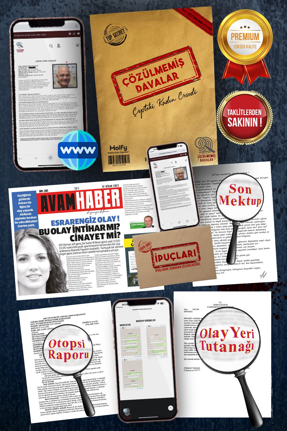 Nesnel Yayınları-Unsolved Cases Crime Resolution Game Elif Akman File and Illegal - Esra Algan 3