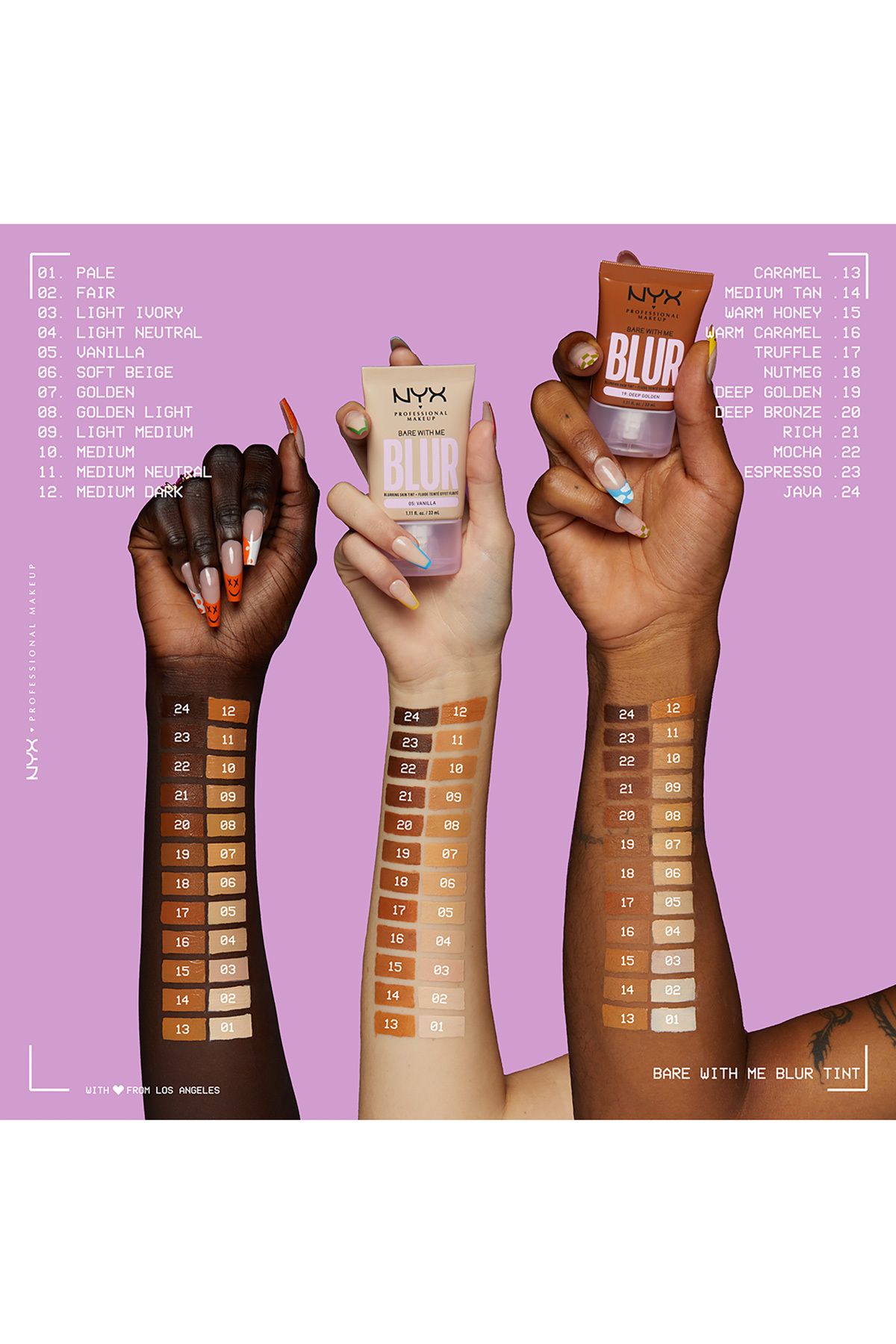 NYX Professional Makeup-Bare With Me Blur Tint Foundation - Soft Beige 5