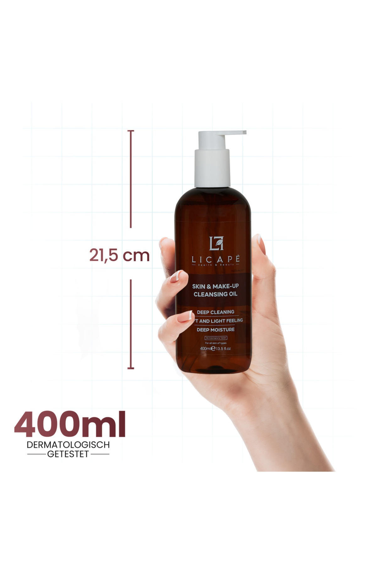Licape-® Reinigungsöl Gesicht | 400 ml | Abschminken & Gesichtsreinigung 6