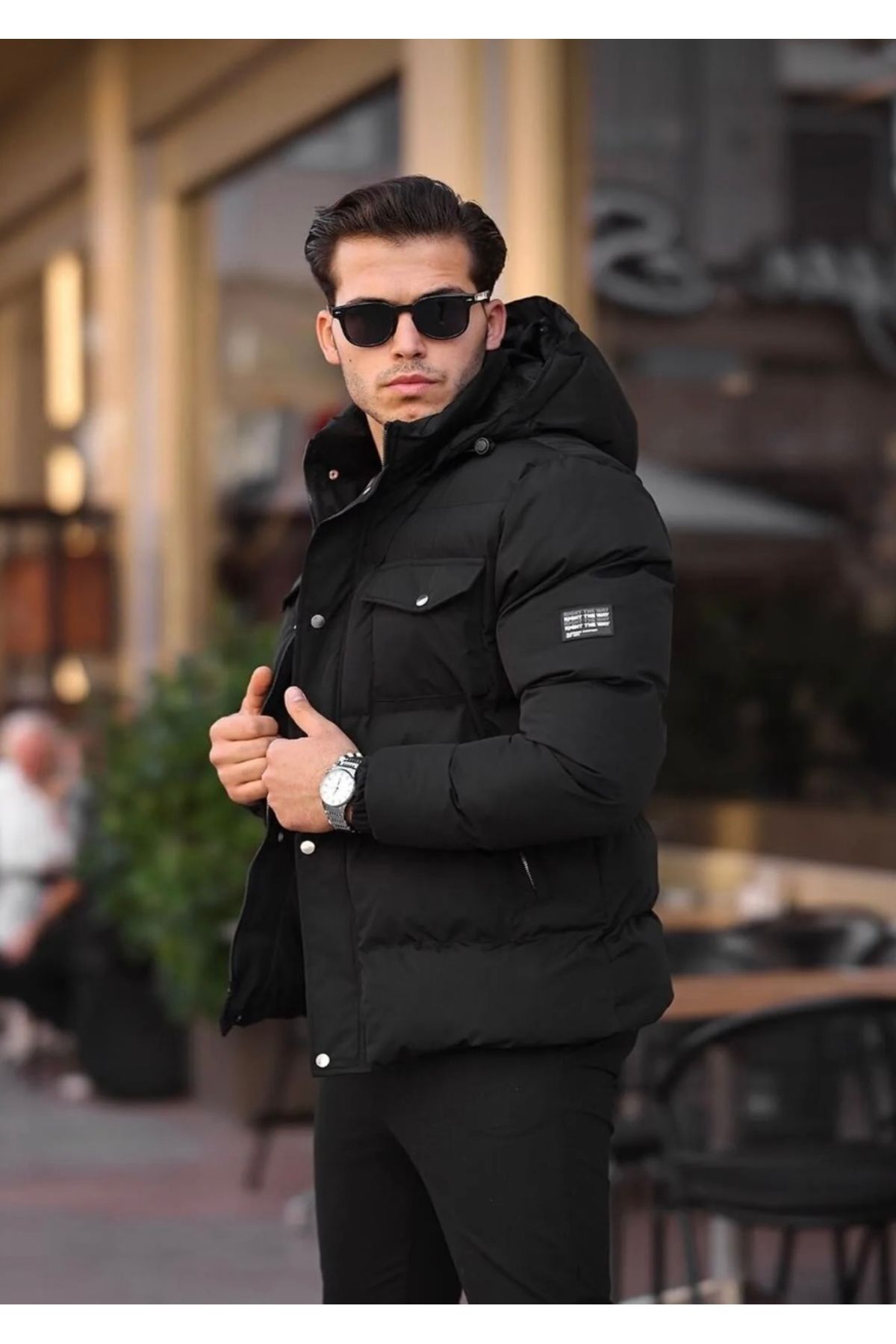 کاپشن شمعی ضد آب مشکی FASHION