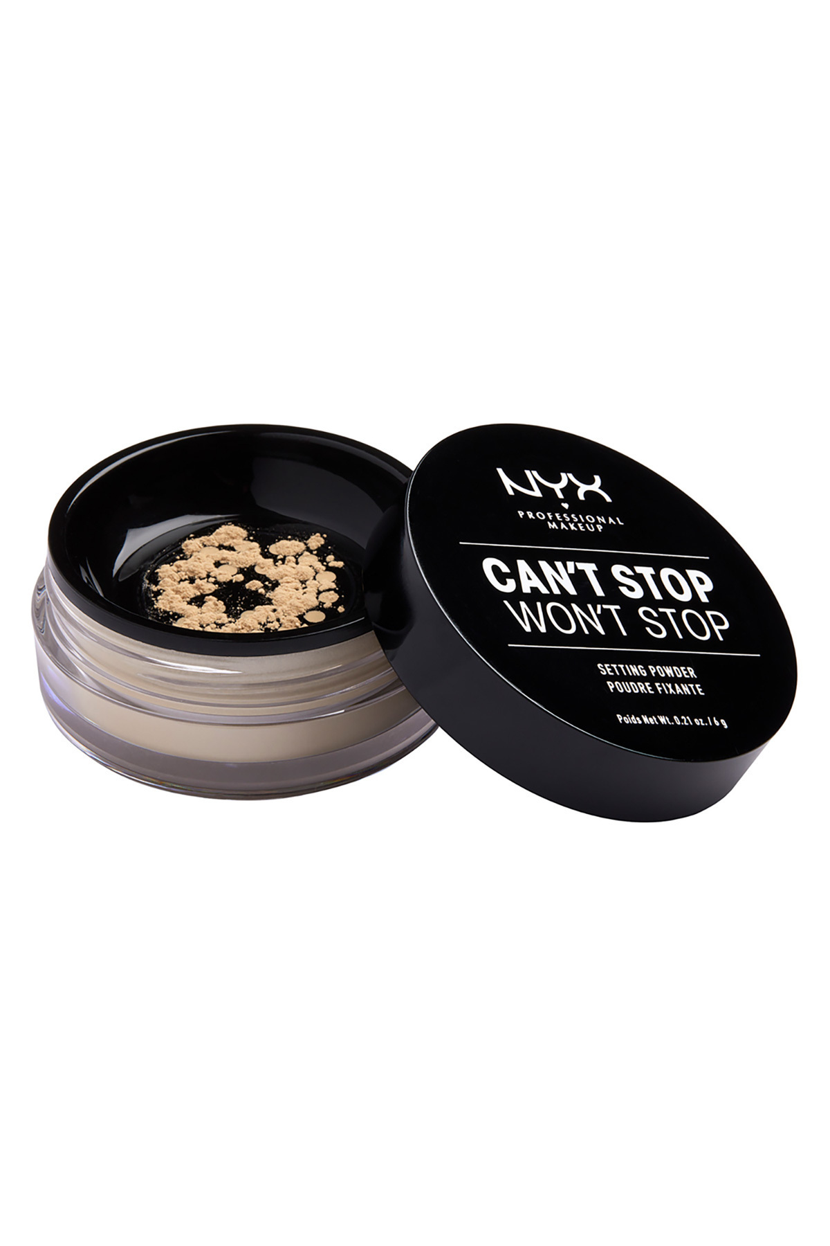 NYX Professional Makeup-| Can't Stop Won't Stop Setting Powder - Light-Medium 02 3