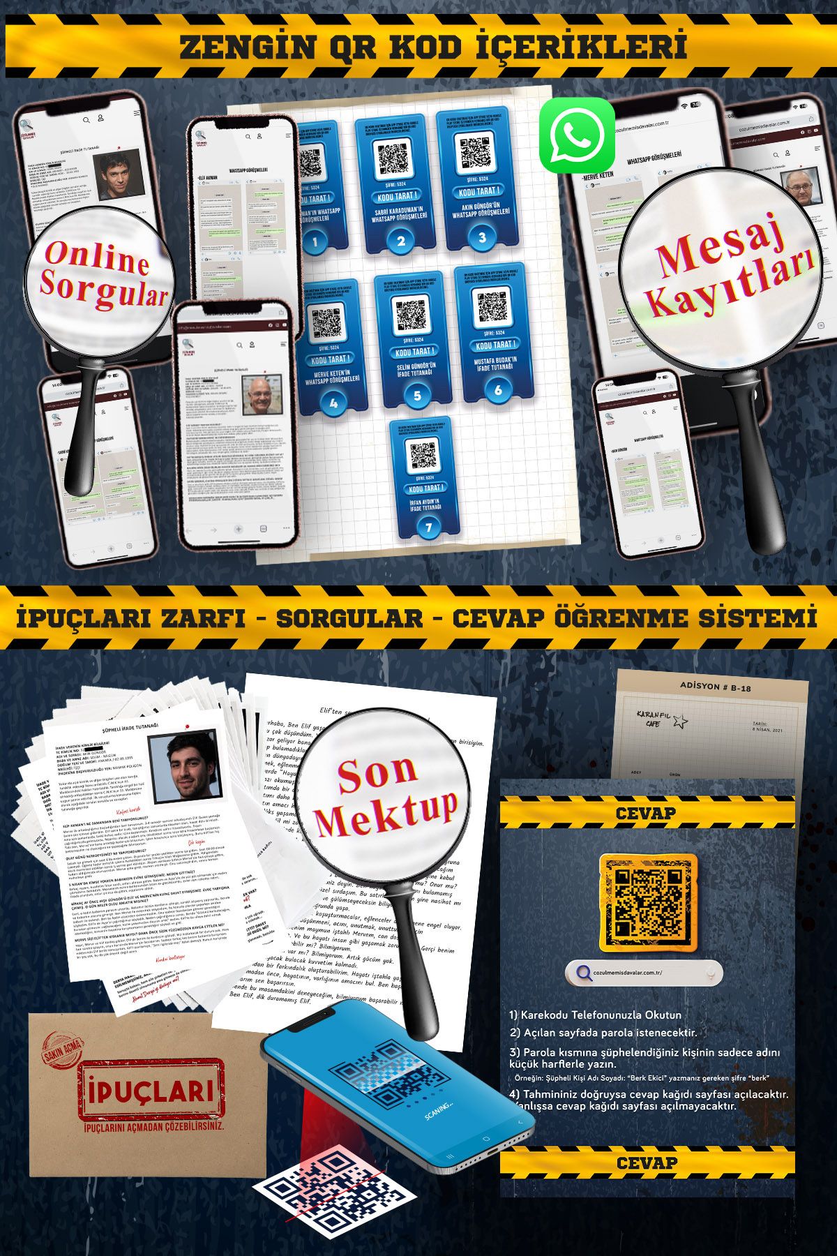 Nesnel Yayınları-Unsolved Cases Crime Resolution Game Elif Akman File and Illegal - Esra Algan 4