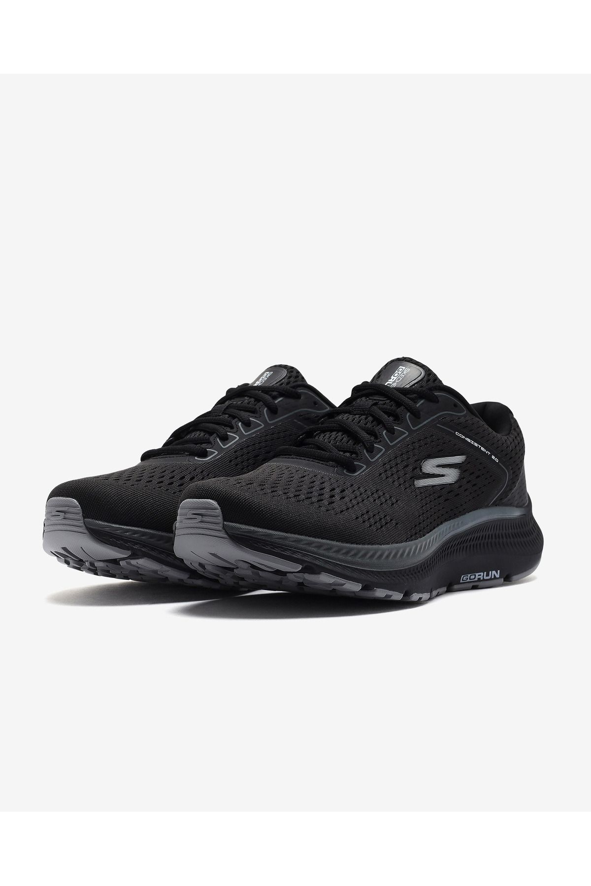 SKECHERS-Go Run Consistent 2.0 - Mile Marker Men's Black Running Shoes 220865   Blk 3