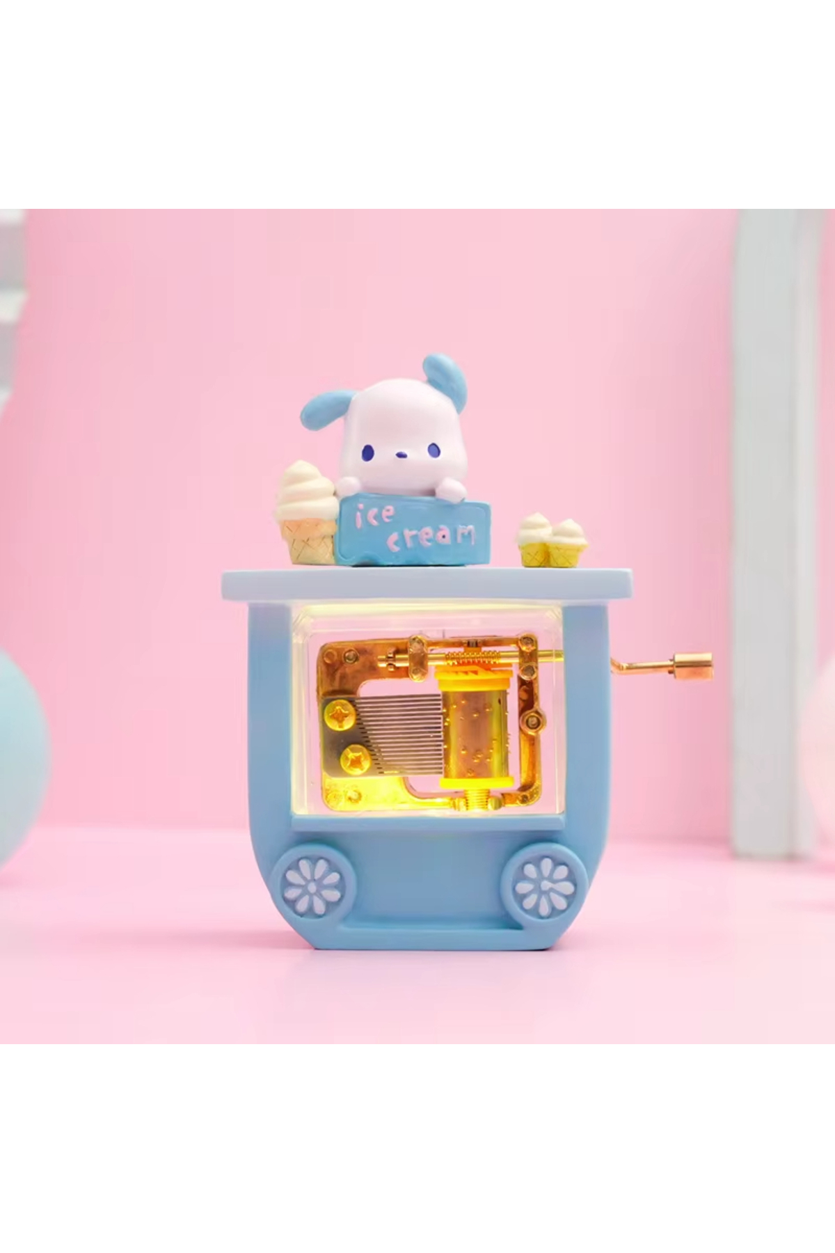 MJ TOYS Cinnamoroll Pompompurin Kuromi Sevimli Dondurma Arabası