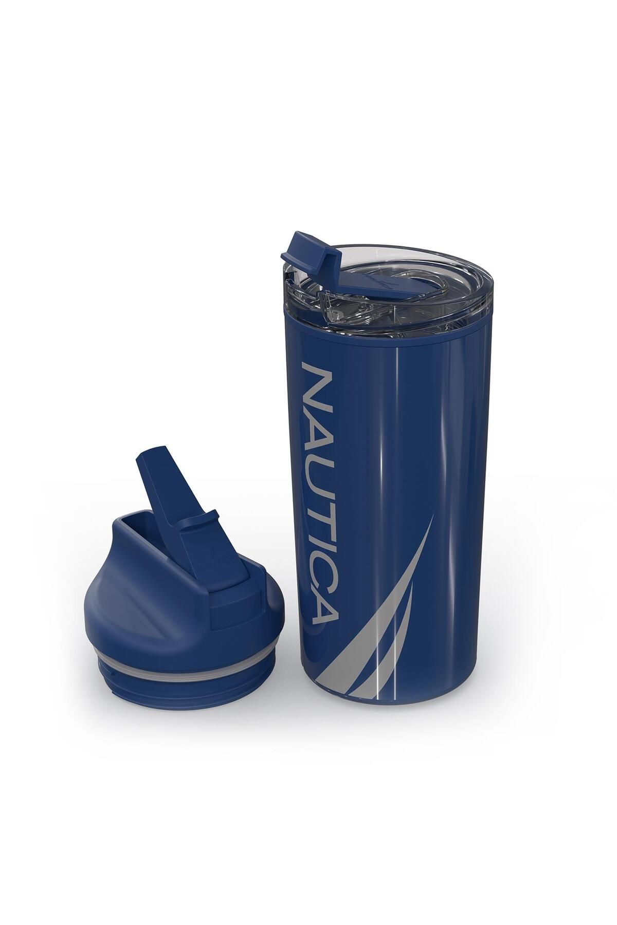 Nautica-ترمس رياضي ستانلس ستيل سعة 950 مل باللون الأزرق الداكن 1