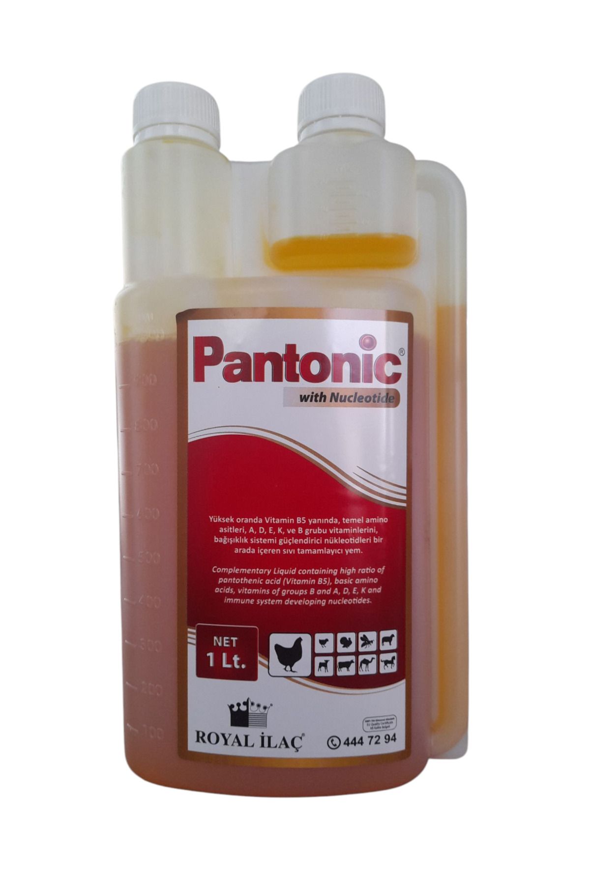 Royal İlaç Pantonic 1 Lt Kanatlı Hayvanlar Için Multivitamin Tavuk