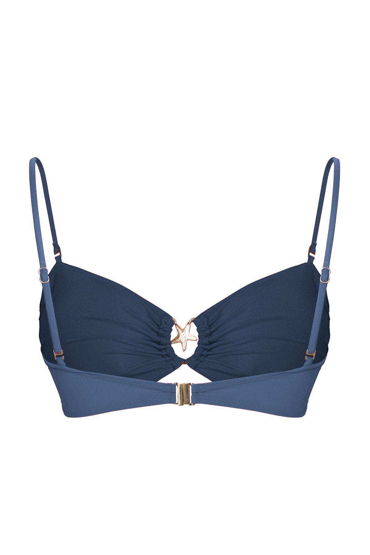Trendyol Curve-إكسسوارات على شكل نجمة زرقاء مفصلة وأشرطة بيكيني كبيرة الحجم TBBSS25CT00003 11