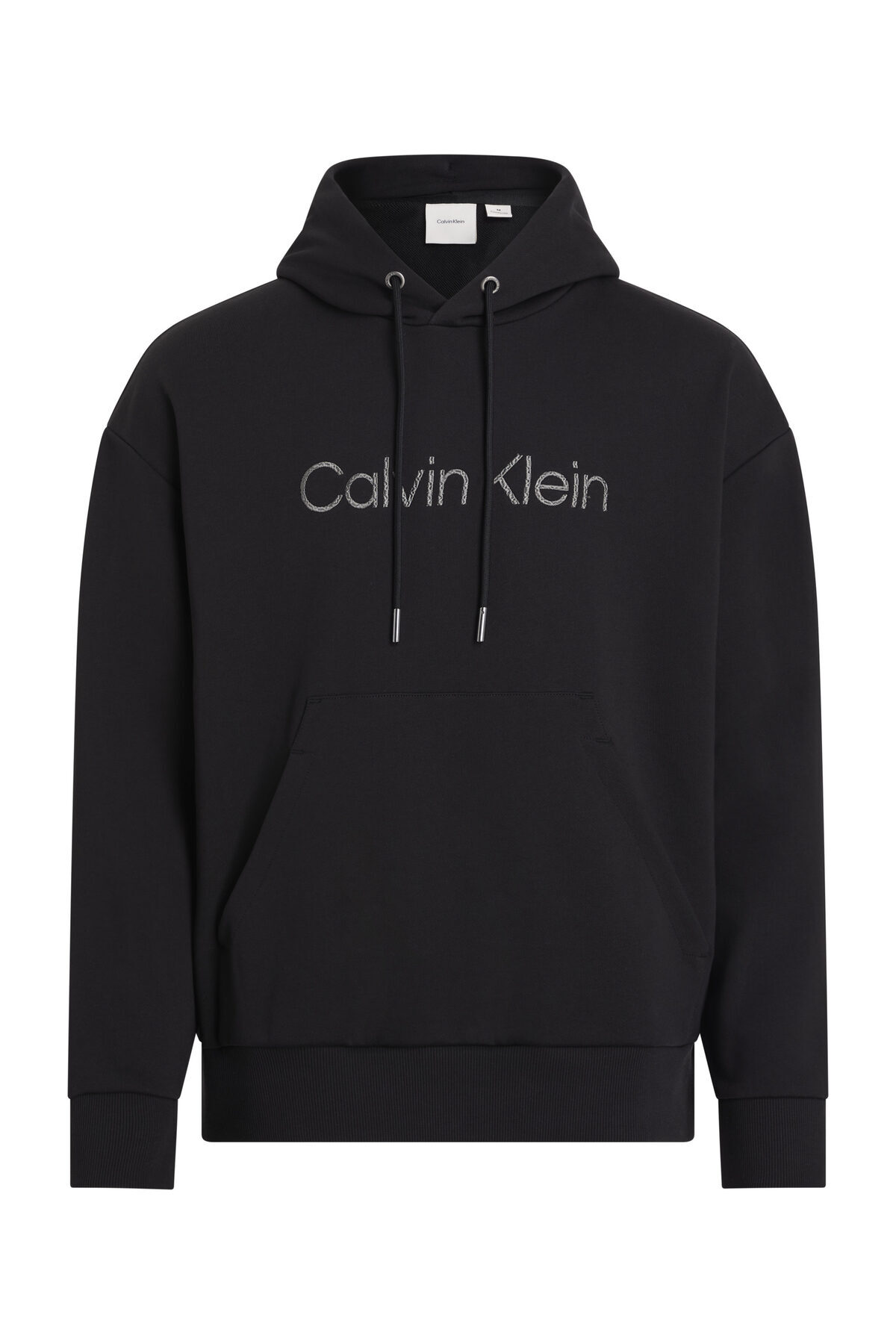Calvin Klein BLUZA Z KAPTUREM I TEKSTUROWANYM LOGO