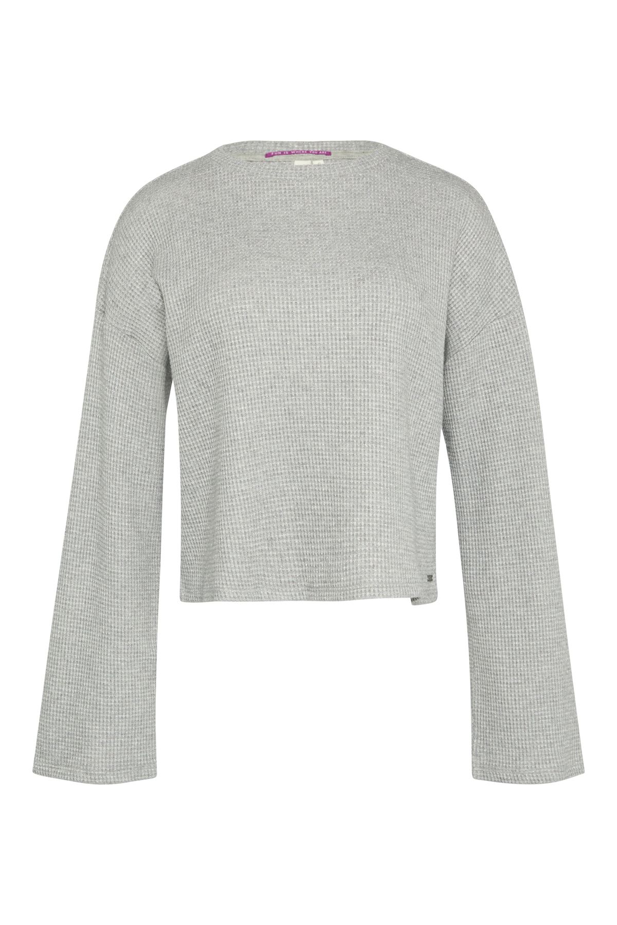 QS by s.Oliver-Glitter Effect Piqlé Sweatshirt 4