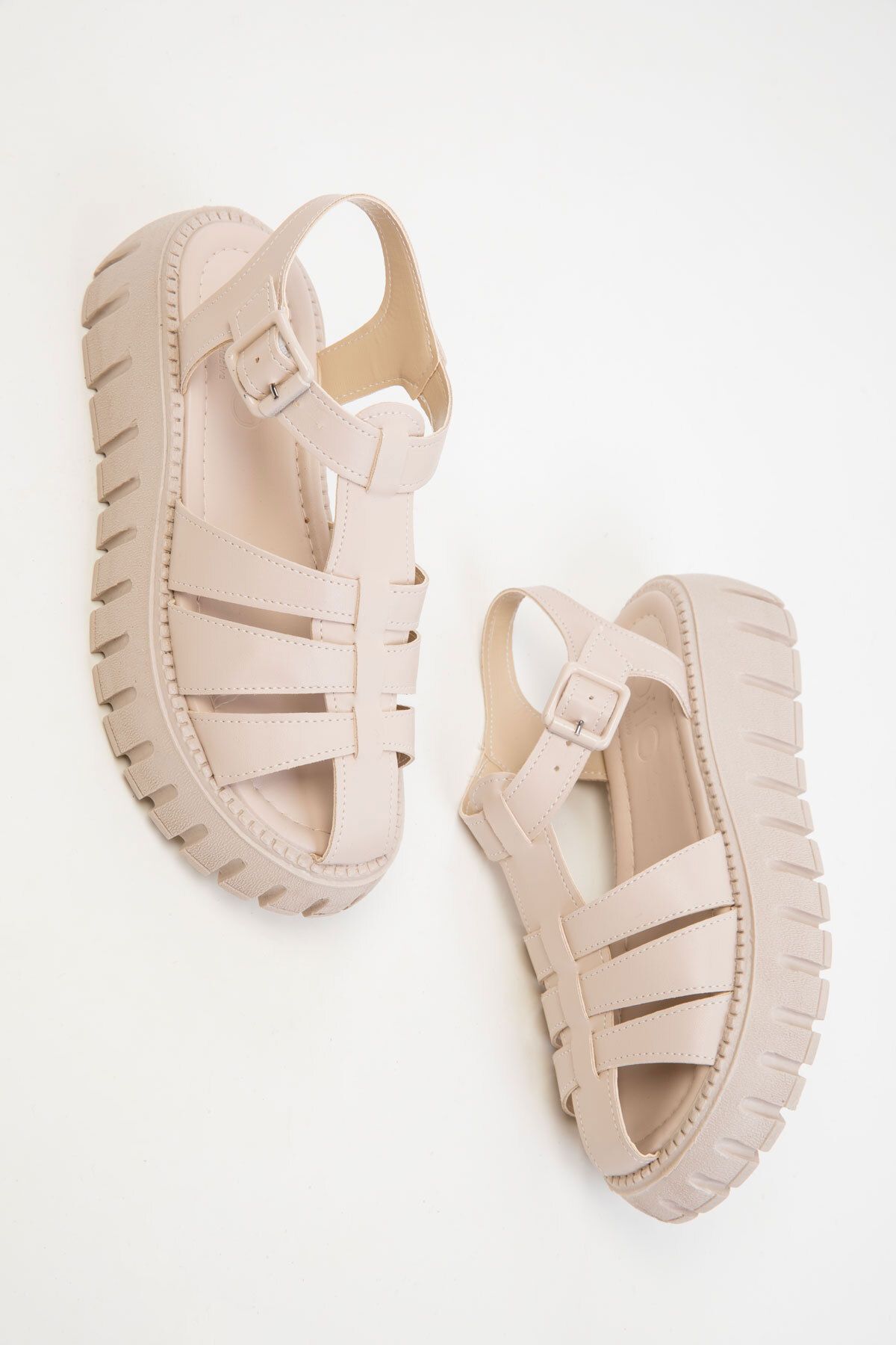 SOHO-Beige Damensandalen 17851 2