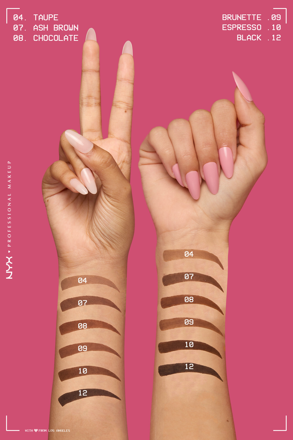 مداد ابرو  مشکی NYX Professional Makeup | NYXBLADEKASKALEM اورجینال - تصویر 8