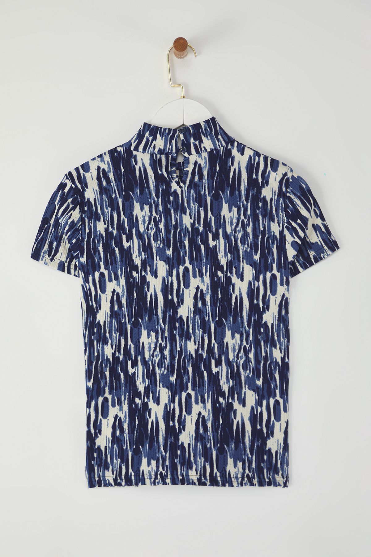 Trendyol Collection-Πλεκτή μπλούζα με εμπριμέ μπλουζάκι με εμπριμέ μπλουζάκι με ανάγλυφη υφή TWOSS25BZ00396 6