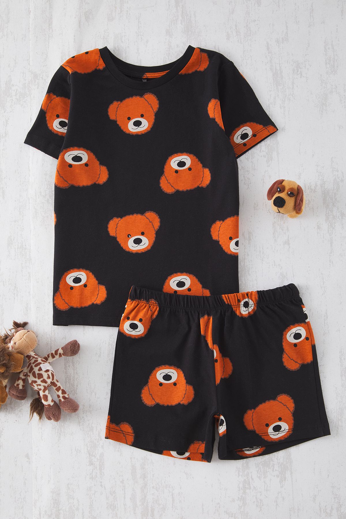 TRENDYOLKIDS-Black Girl's Pajama Set 1