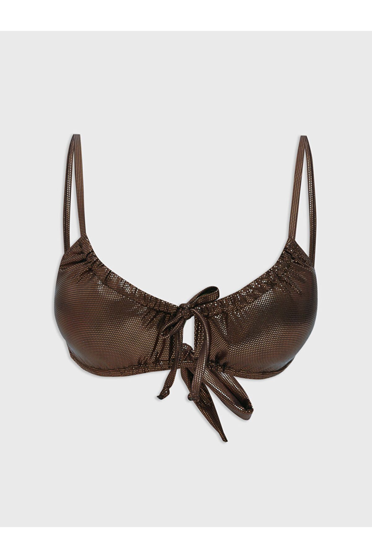 LC Waikiki Kendinden Desenli Çıkabilir Pedli Kadın Bikini Üst