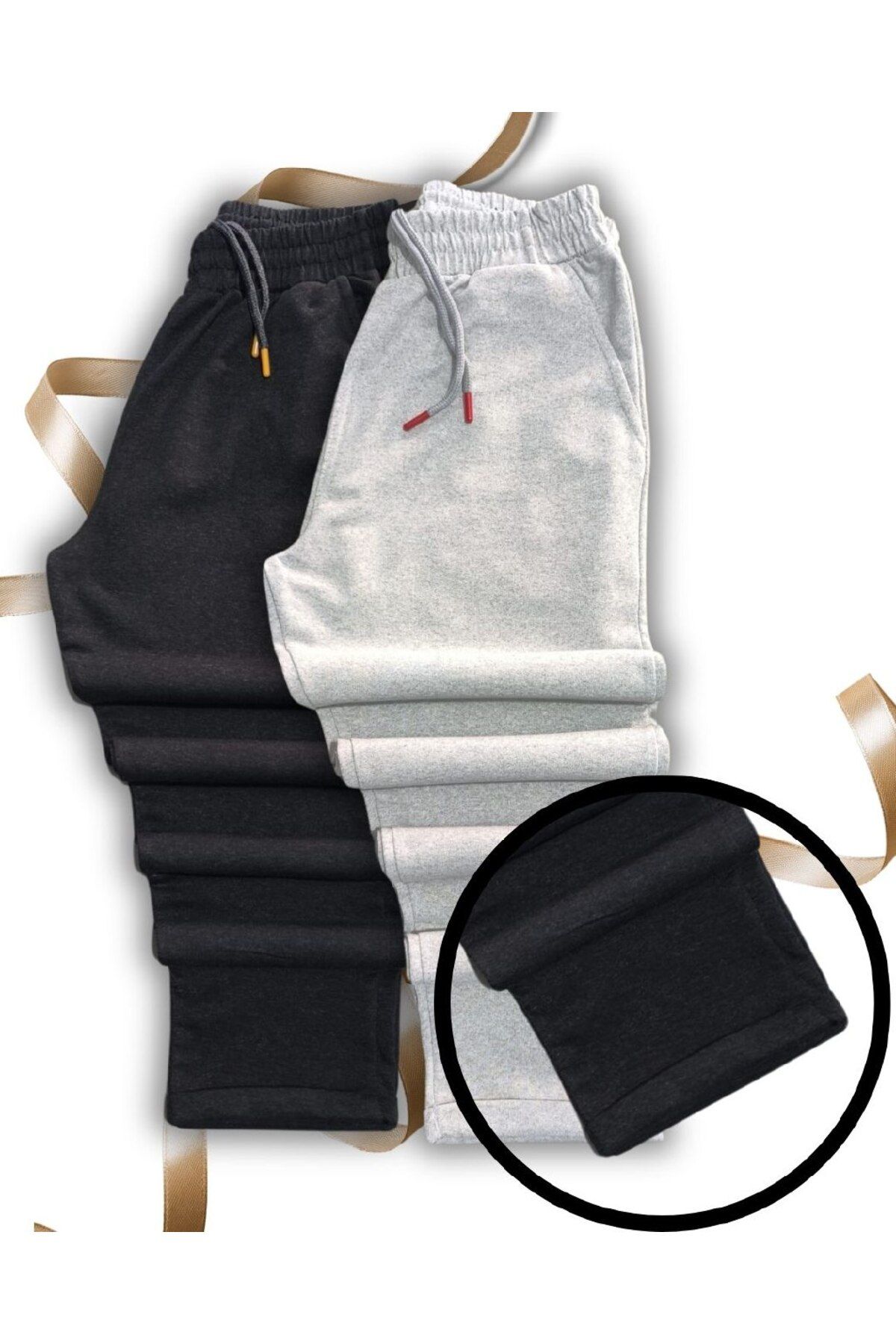 atlanticsport-Double Leg 2-Piece Combination Side Pockets Comfortable Fit Seasonal Sweatpants 4