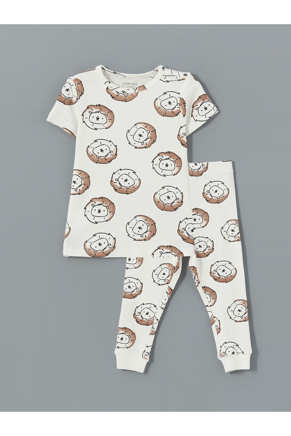LC Waikiki Bisiklet Yaka Baskılı Erkek Bebek Pijama Takım