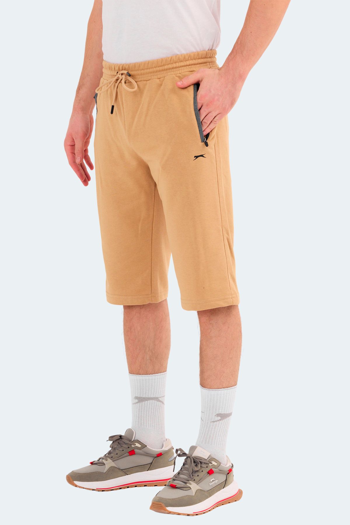 Slazenger-Men's Beige Shorts - Neer 1