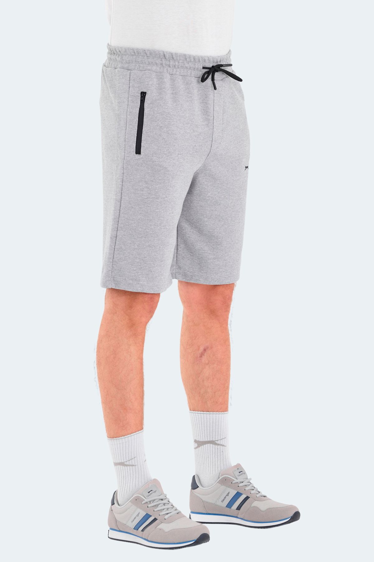 Slazenger-Men's Gray Shorts - Kaarlo 3