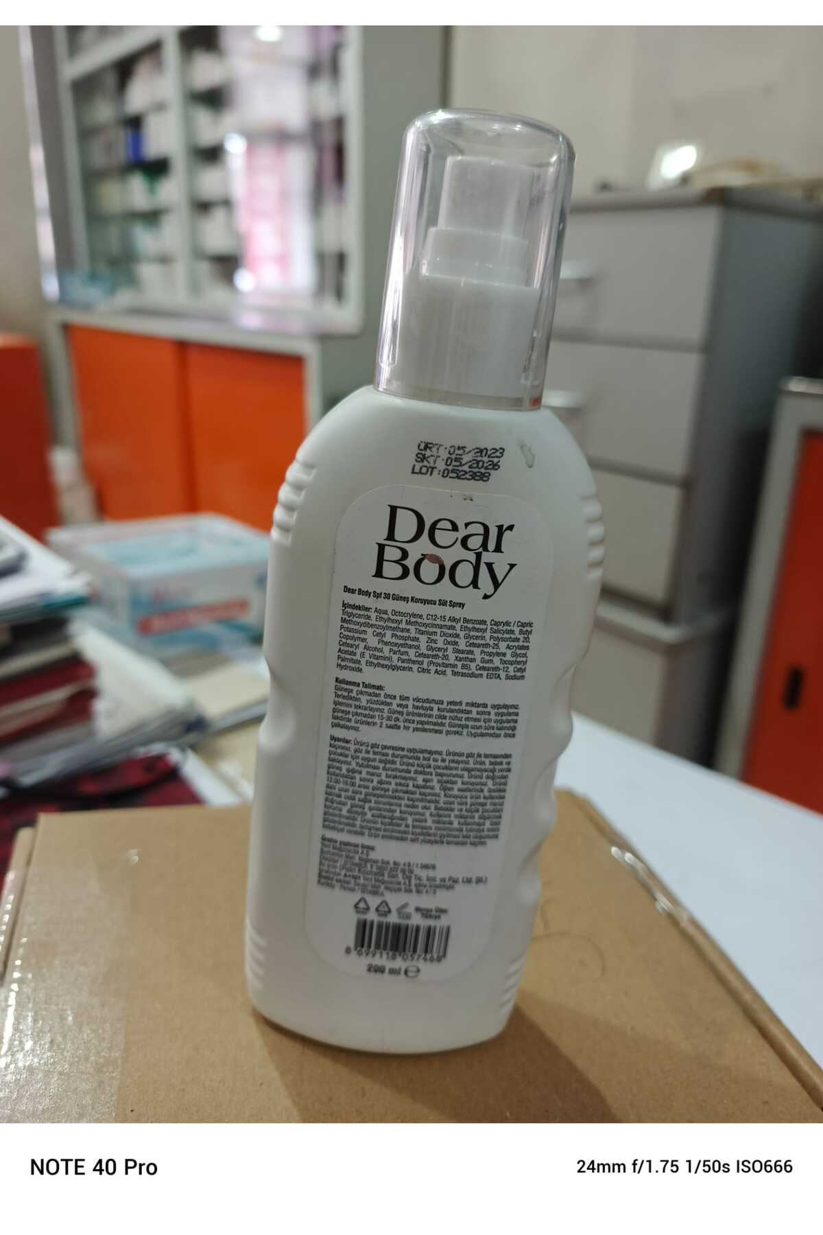 Dear Body Spf 30 Güneş Koruyucu Sprey Süt 200 ml — 8699118057499 — تصویر 2 از 3