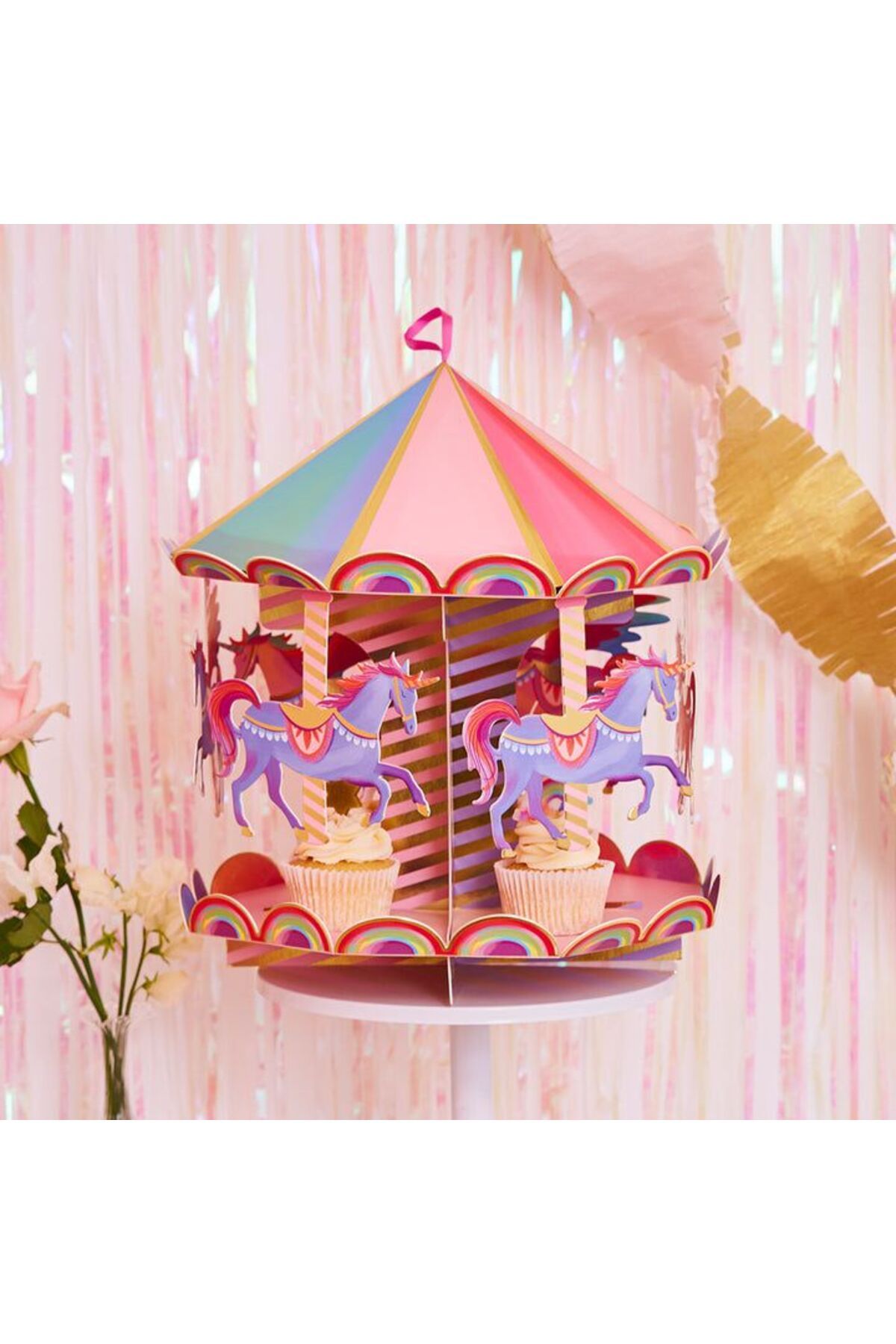 Party Pieces-- Βάση μεταφοράς Unicorn Carousel 3
