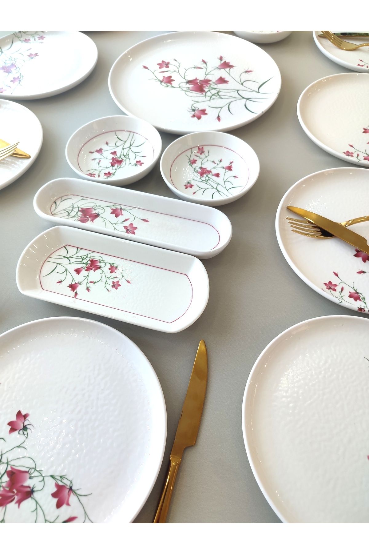 Borser Fushia Çiğdem 12 Kişilik 21 Parça Kahvaltı Takımı - Fiyatı