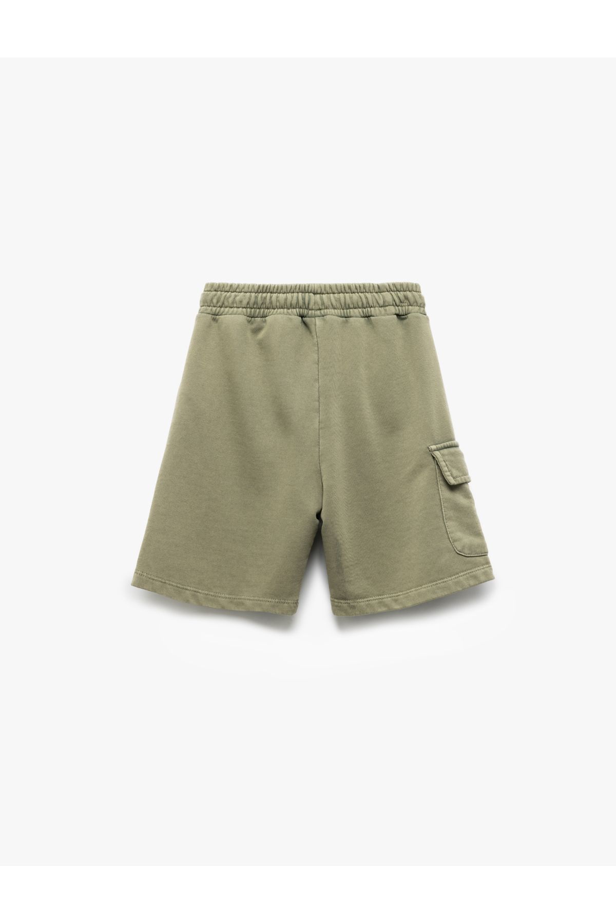 Koton-Cotton Flap Pocket Detailed Elastic Waist Shorts 2