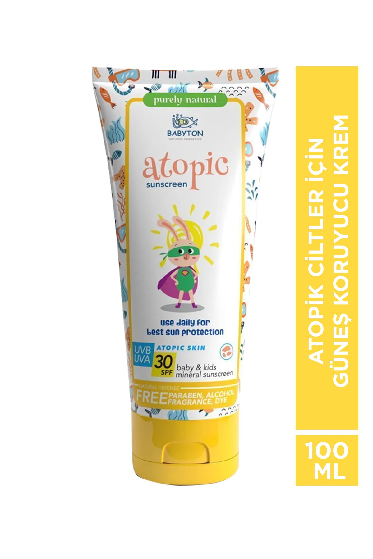 BABYTON Atopik Ciltler Için Güneş Koruyucu Krem 100 ml