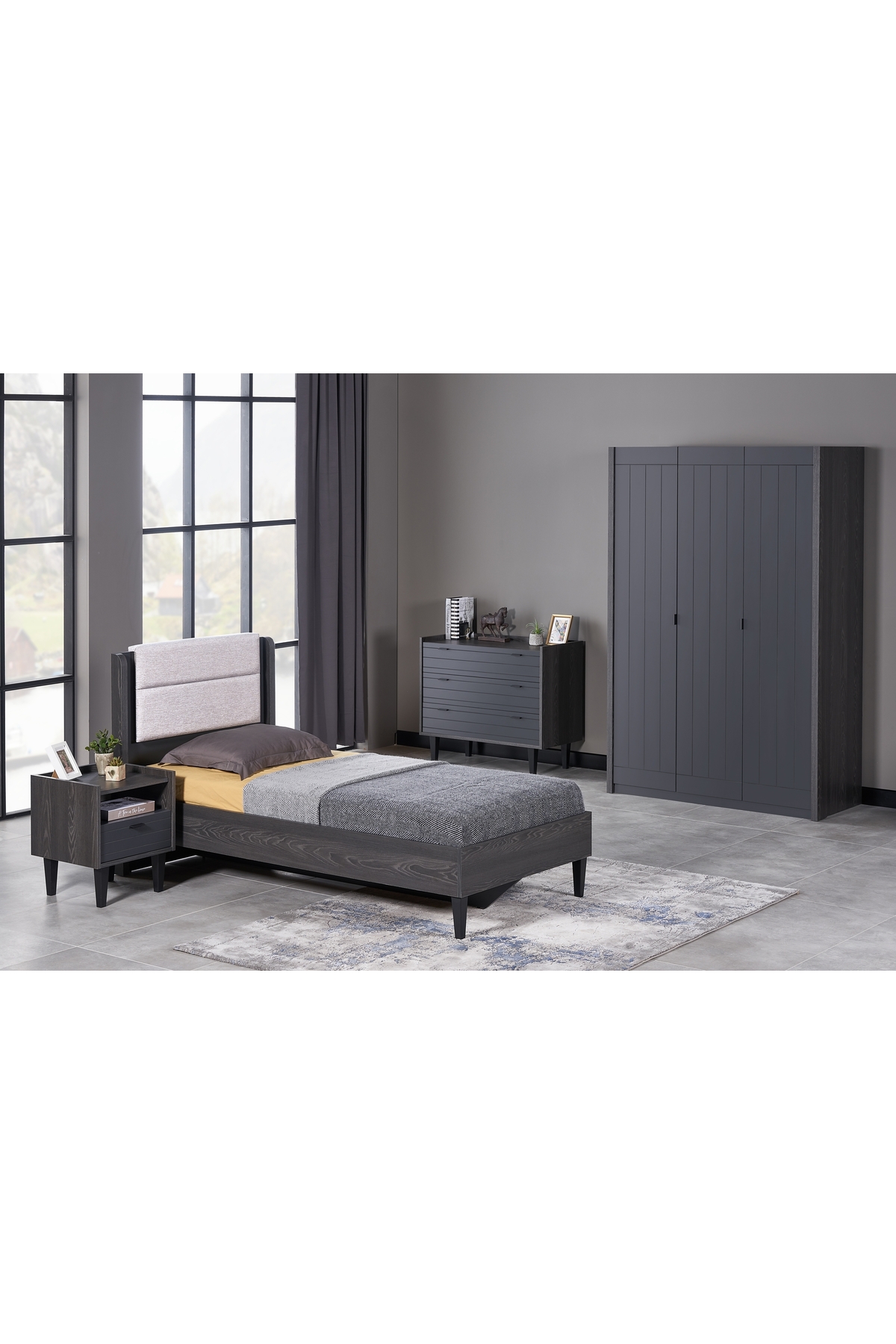 Vivense FRANZ GARDIROP, 3 KAPAKLI fotoğrafı 3 (önizleme)