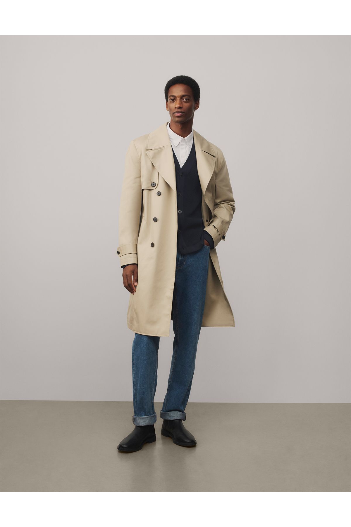 Marks & Spencer Pamuklu Relaxed Fit Trençkot