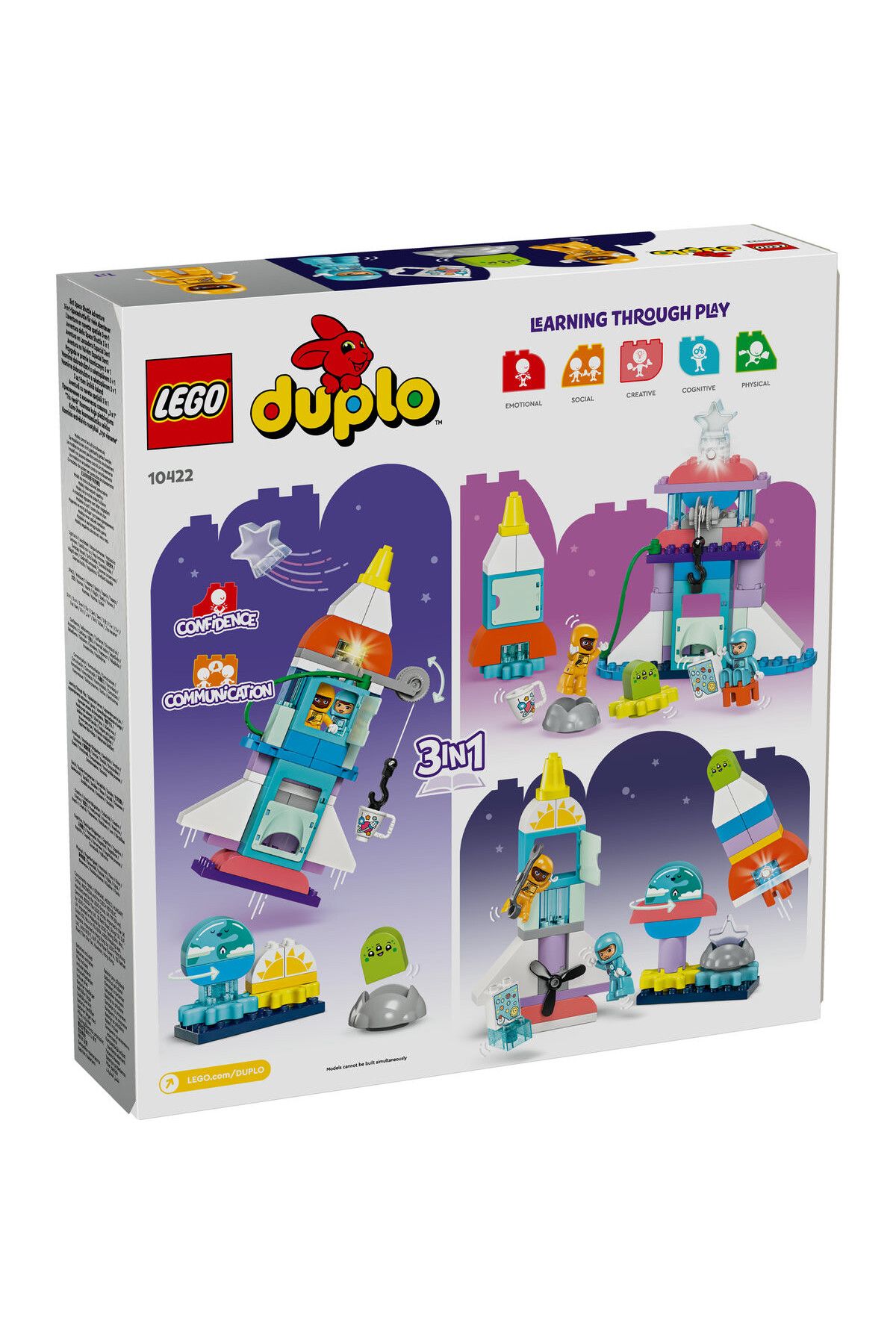 LEGO-LEGO DUPLO Set - 3in1 Space Shuttle Adventure (10422) 3