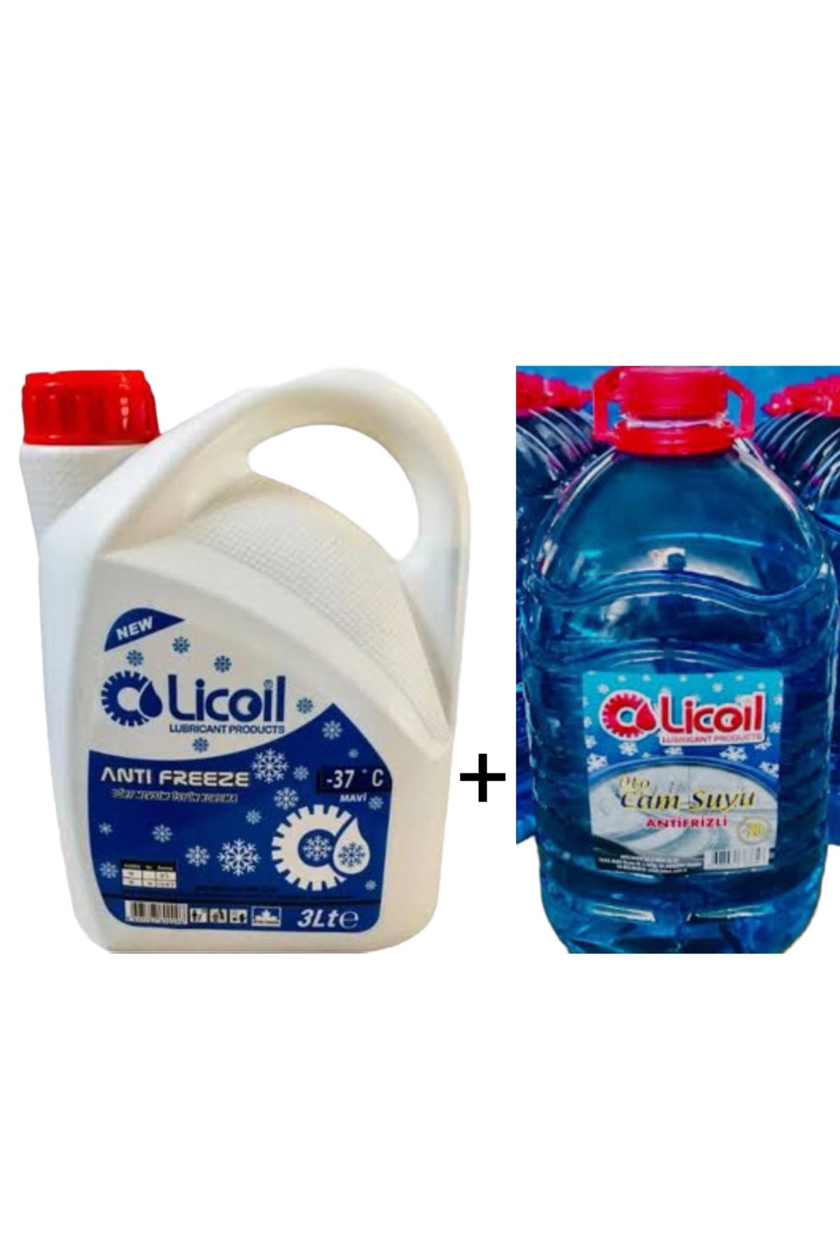 LİCOİL Licoil Süper Antifriz mavi -37 C 3 Lt+Oto Cam Suyu 5 Lt -12 C