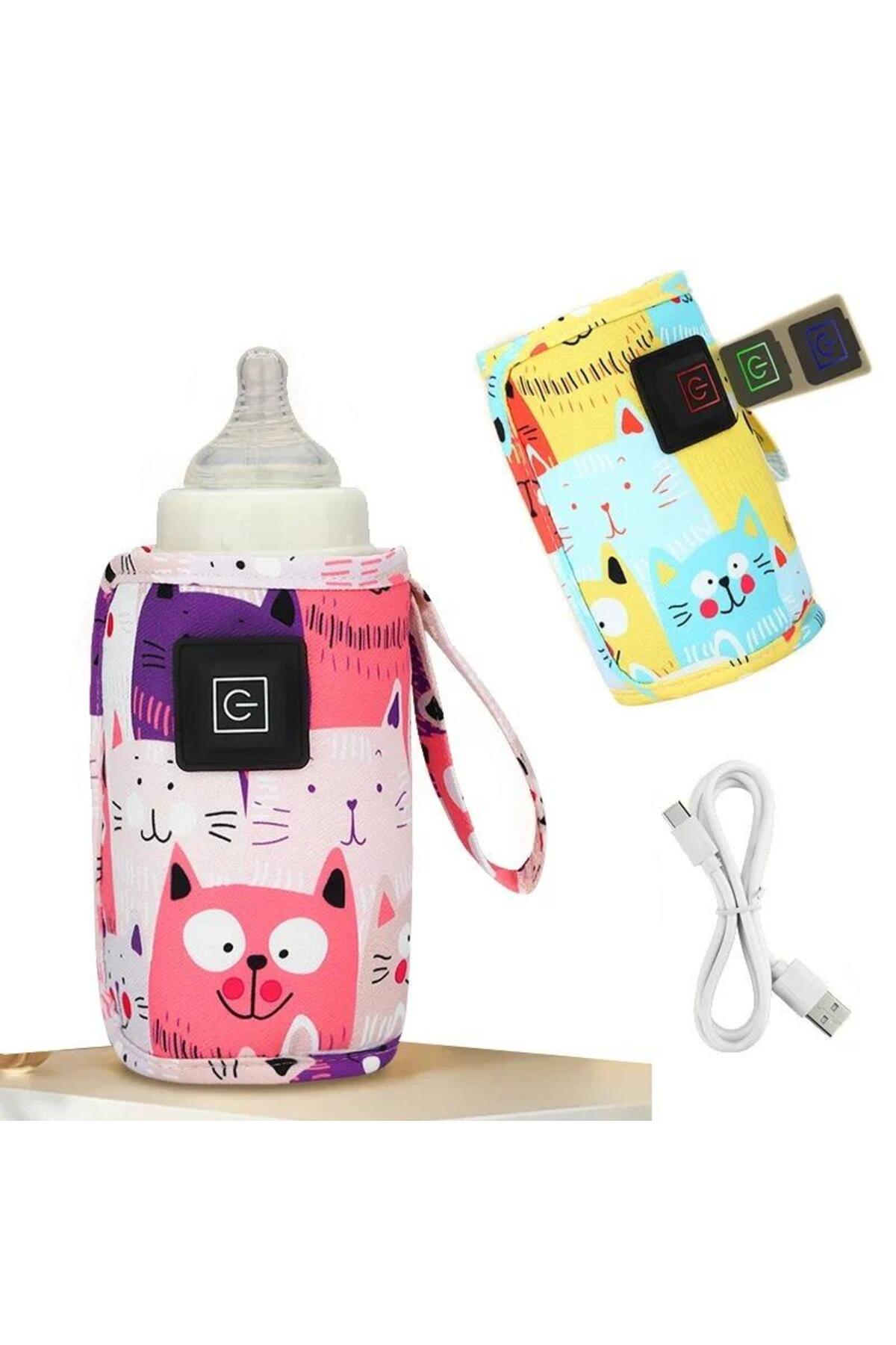 Zigver USB biberon Süt Su Isıtıcı Seyahat Arabası Yalıtımlı Çanta Bebek biberon Isıtıcı Yenidoğan Bebek Taş fotoğrafı 2 (önizleme)