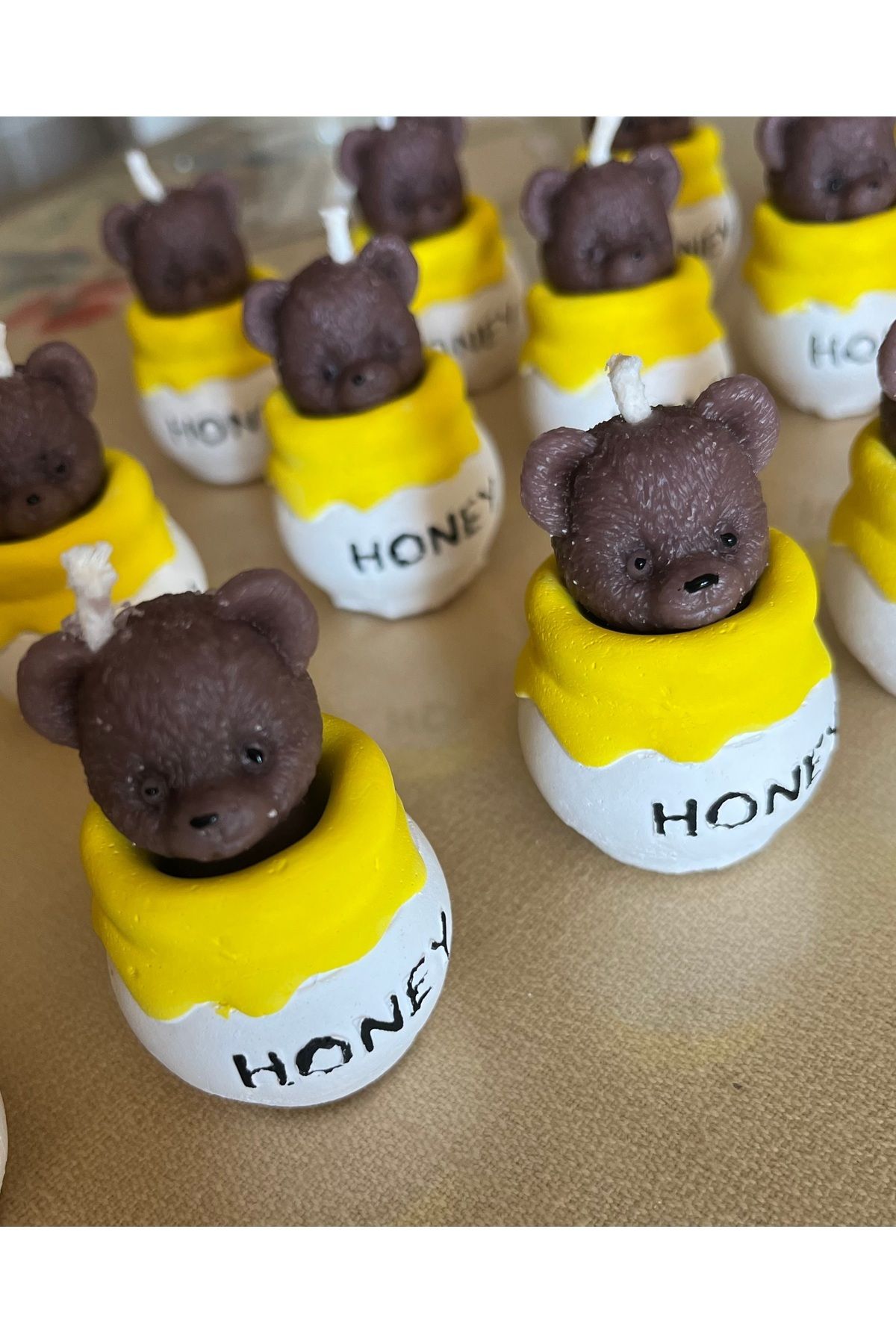 NUYUCONCEPT-10 Pieces of Bear Honey Jar - Gift for Dispensing, Birthday/Birthday/1 Year Old Winnie the Pooh 5