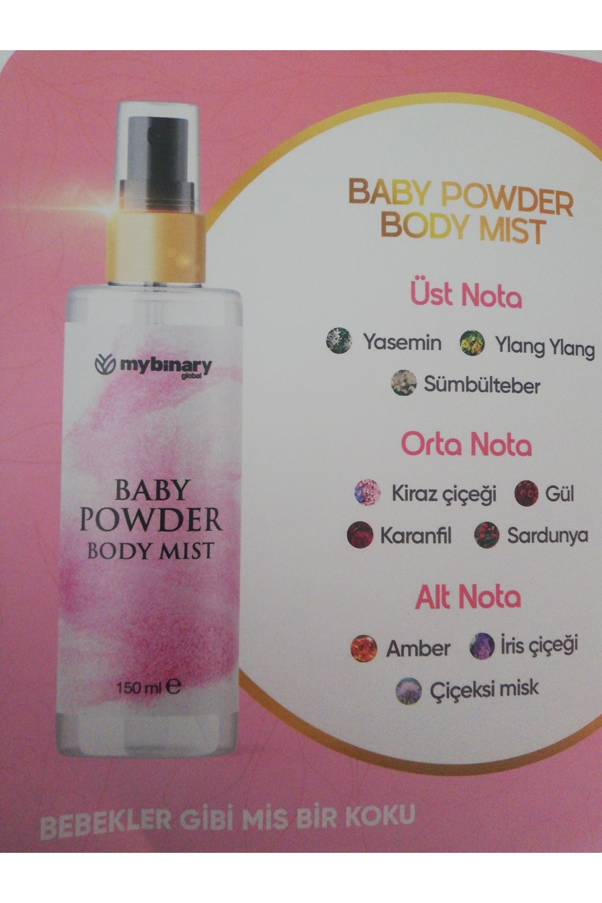 My Binary Global Mybinary Baby Powder Body Mıst Vücut Spreyi