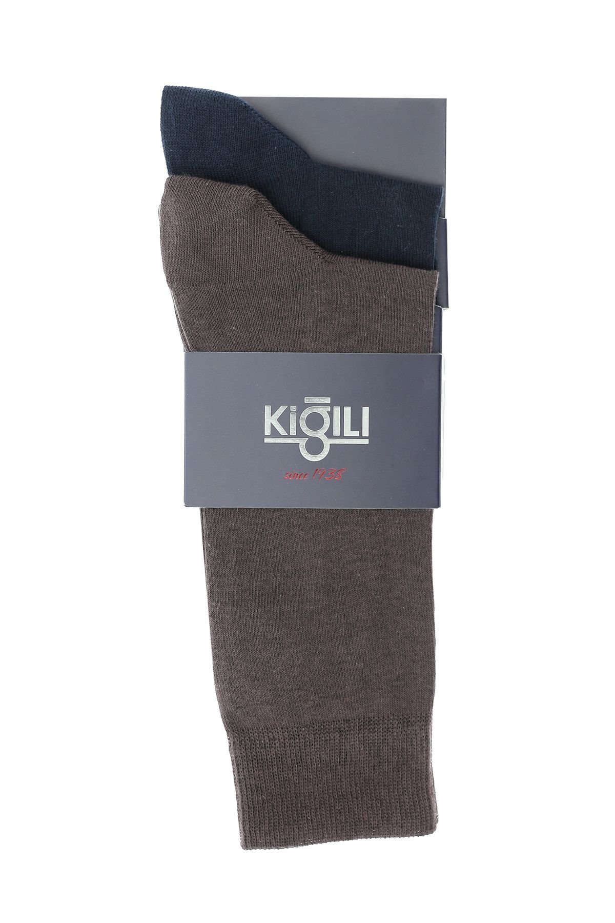 جوراب چند رنگ مردانه مسطح با 2 اورجینال Kiğılı
