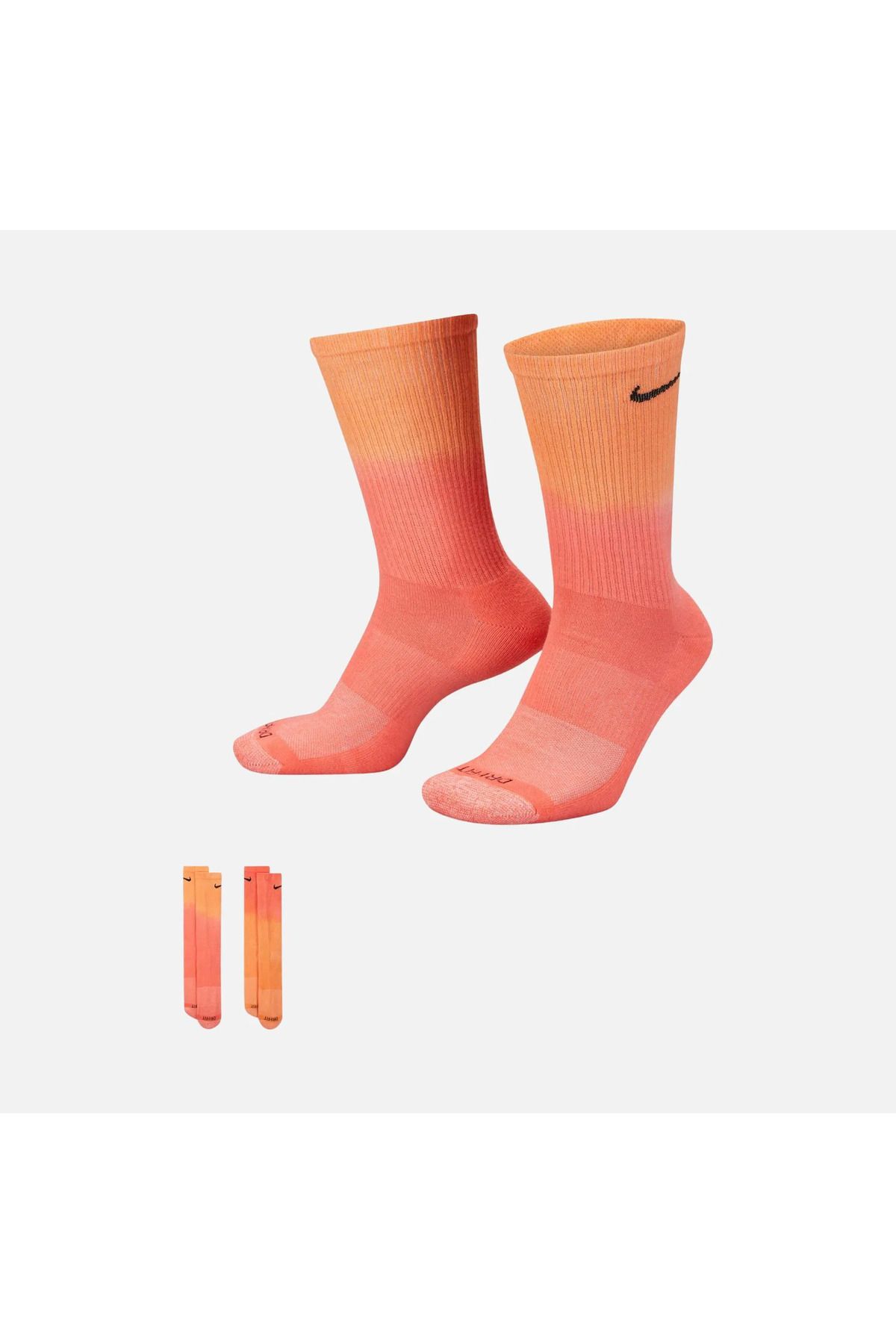 Nike Everyday Plus Cushioned Crew (2 Pairs) Unisex 2'li Turuncu Çorap