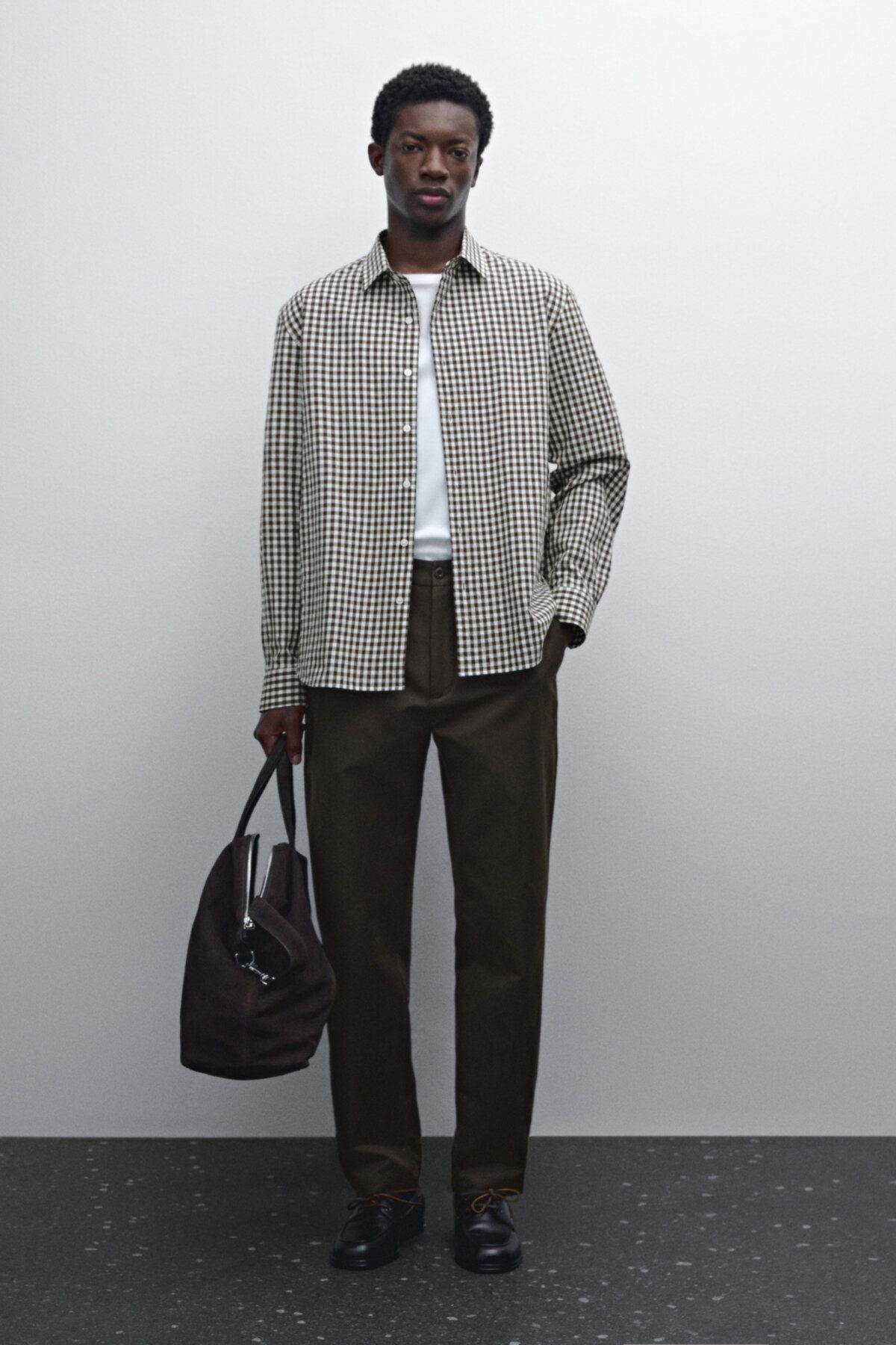 پیراهن شل و شلوار چهارخانه Massimo Dutti