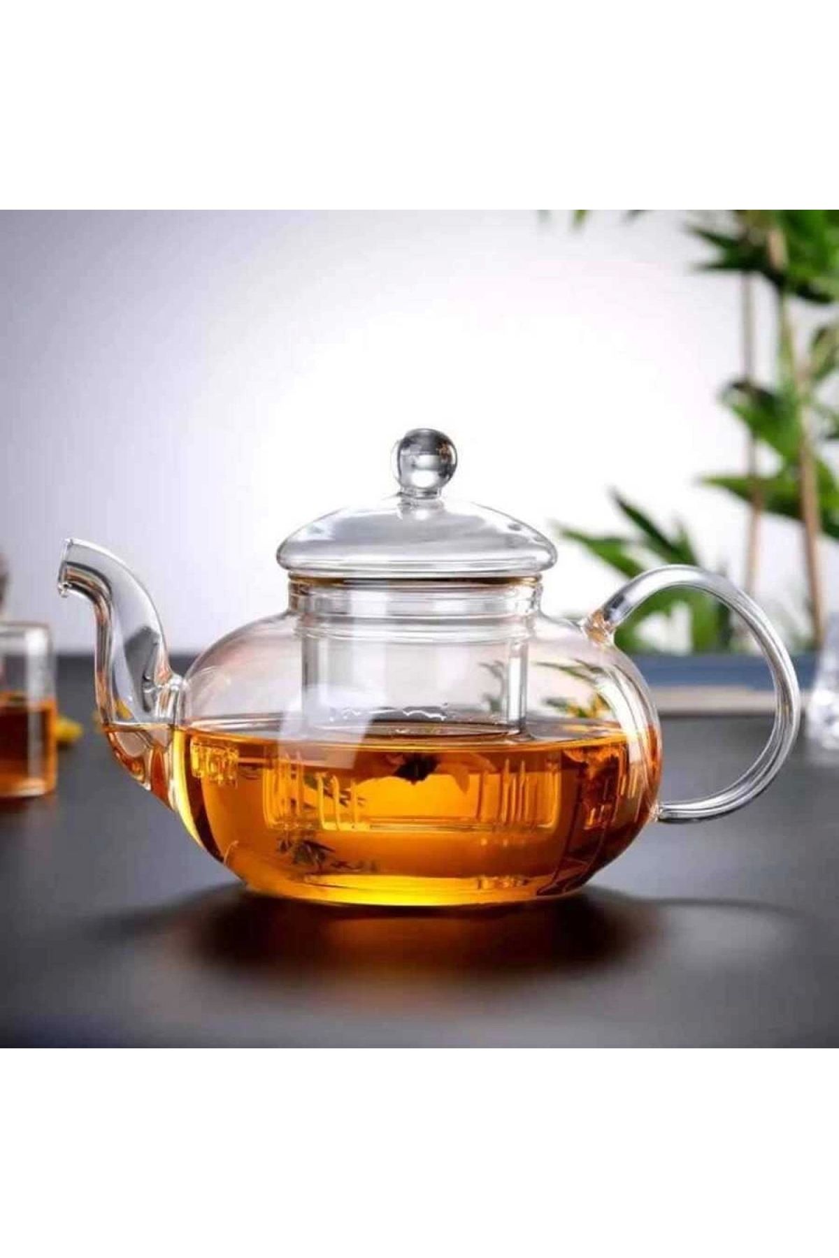 artizanmutfak Cam Süzgeçli Demlik 600 Ml
