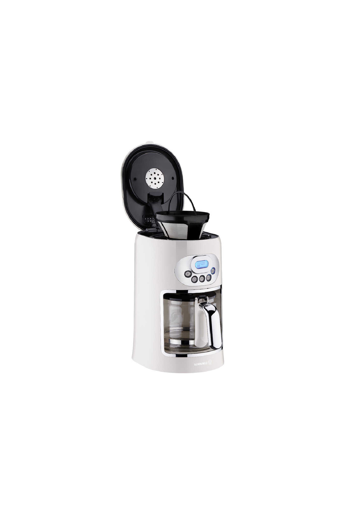 KORKMAZ A866-01 Drippa Lcd Li Filtre Kahve Makinesi Vanilya