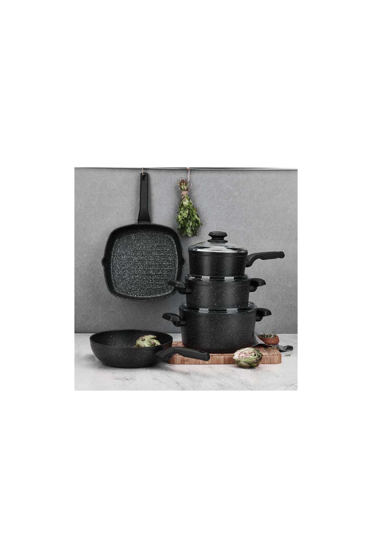 KORKMAZ-A1843 Ornella Short Pot 24 cm 2