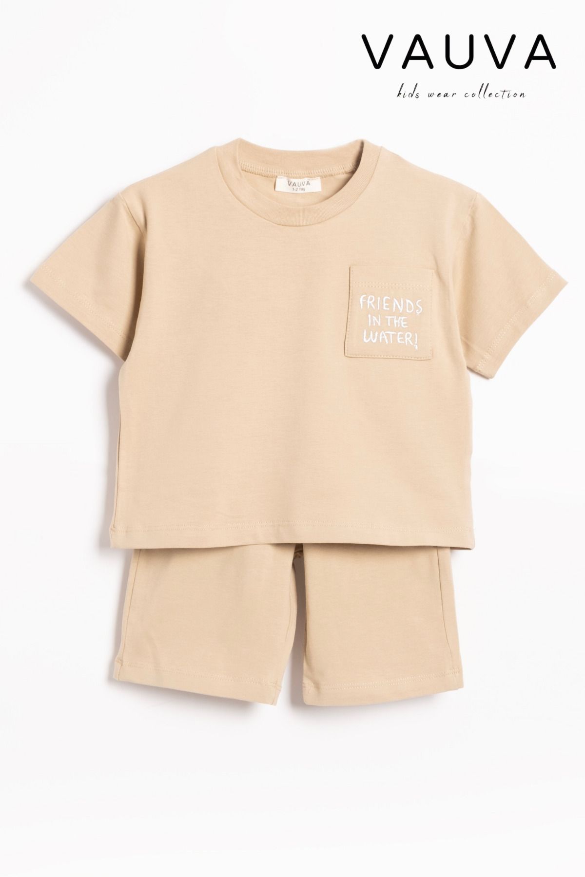 Vauva-Unisex Summer Suit - Pocket Suit T-Shirt and Shorts 1